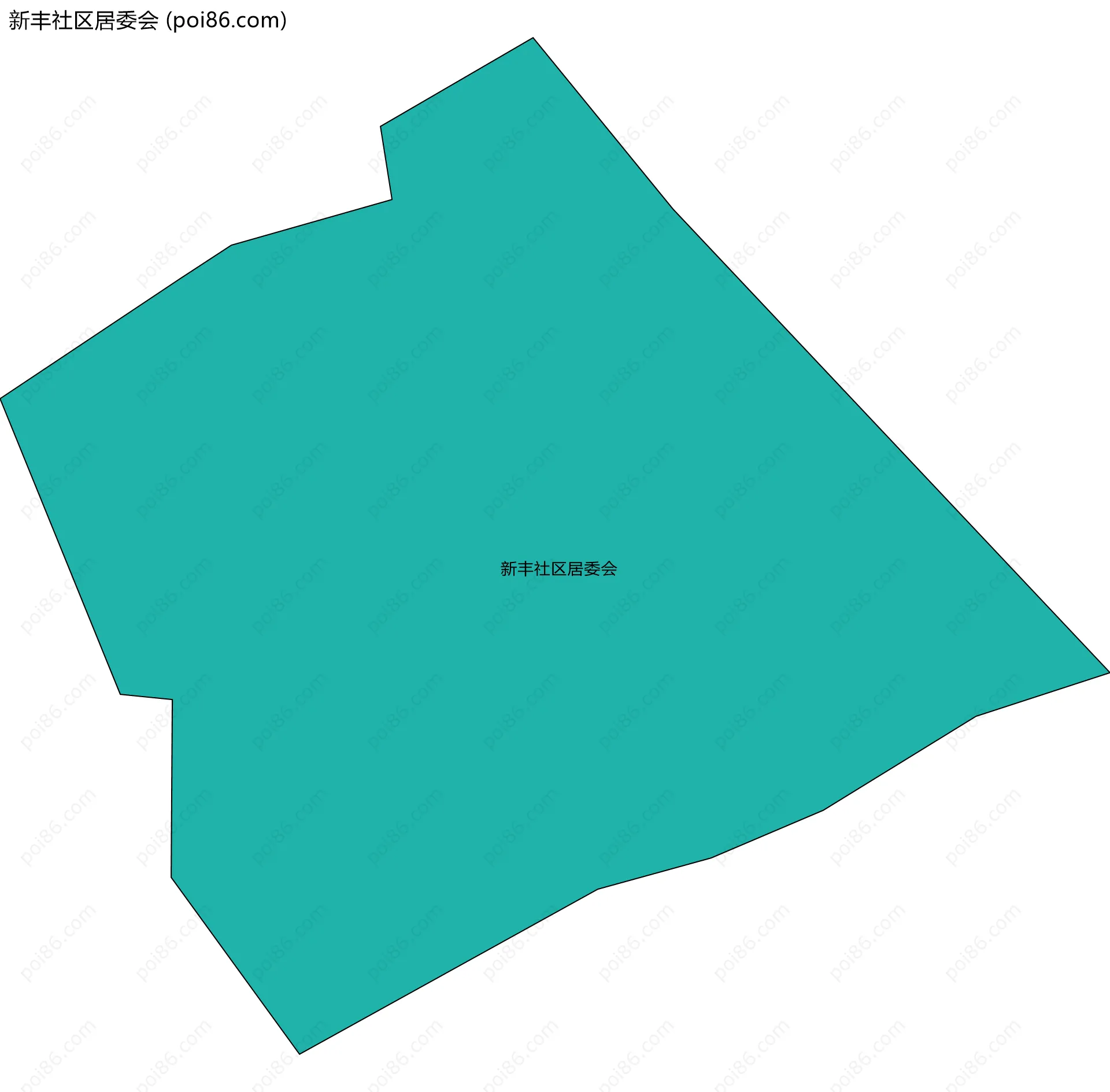新丰社区居委会边界地图