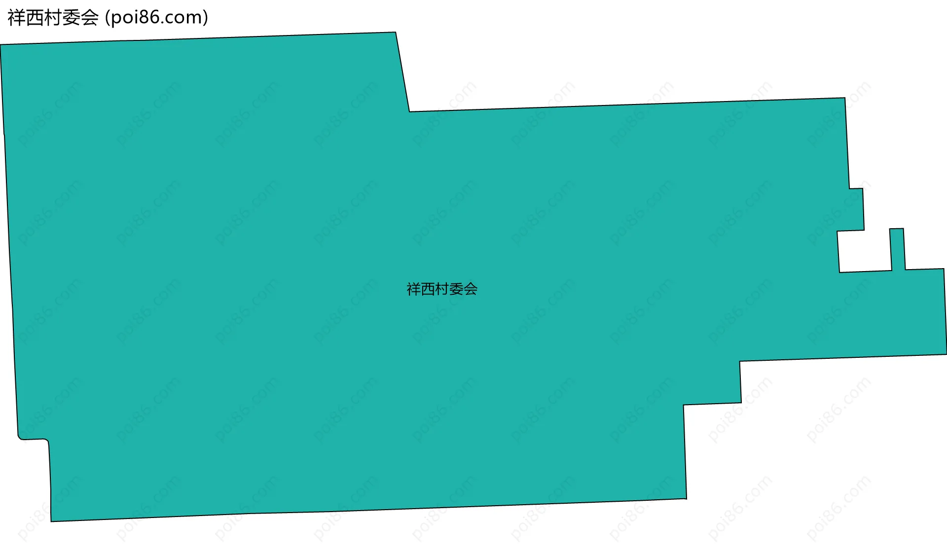 祥西村委会边界地图