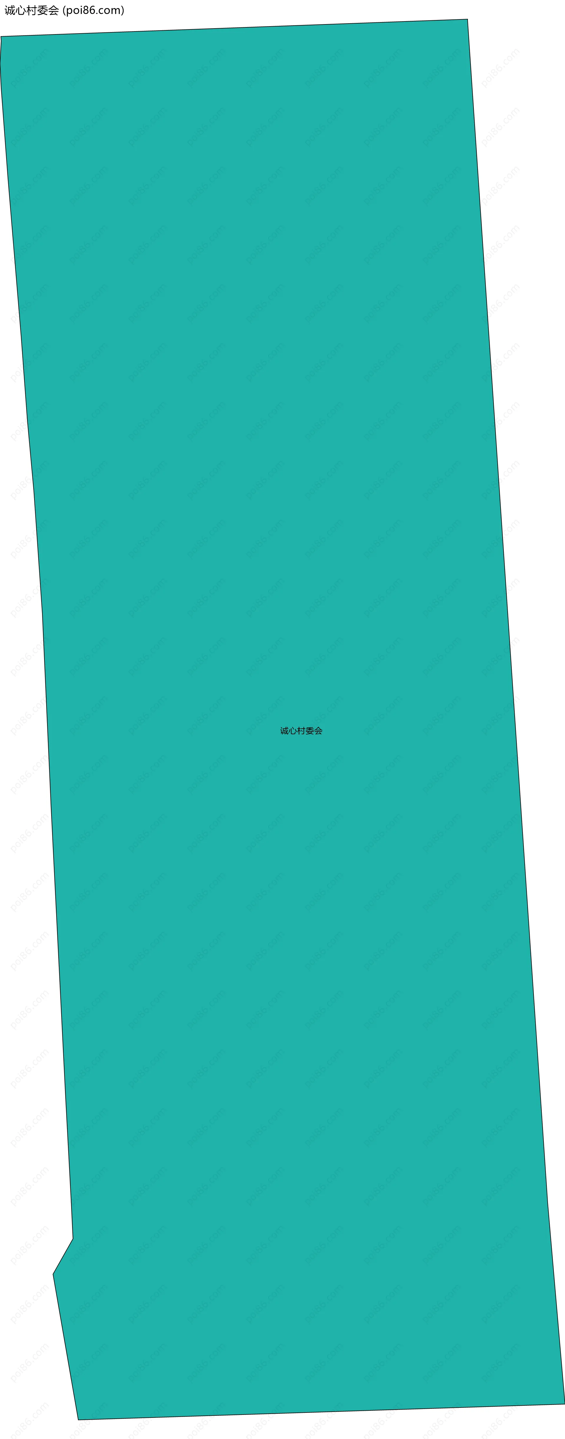 诚心村委会边界地图