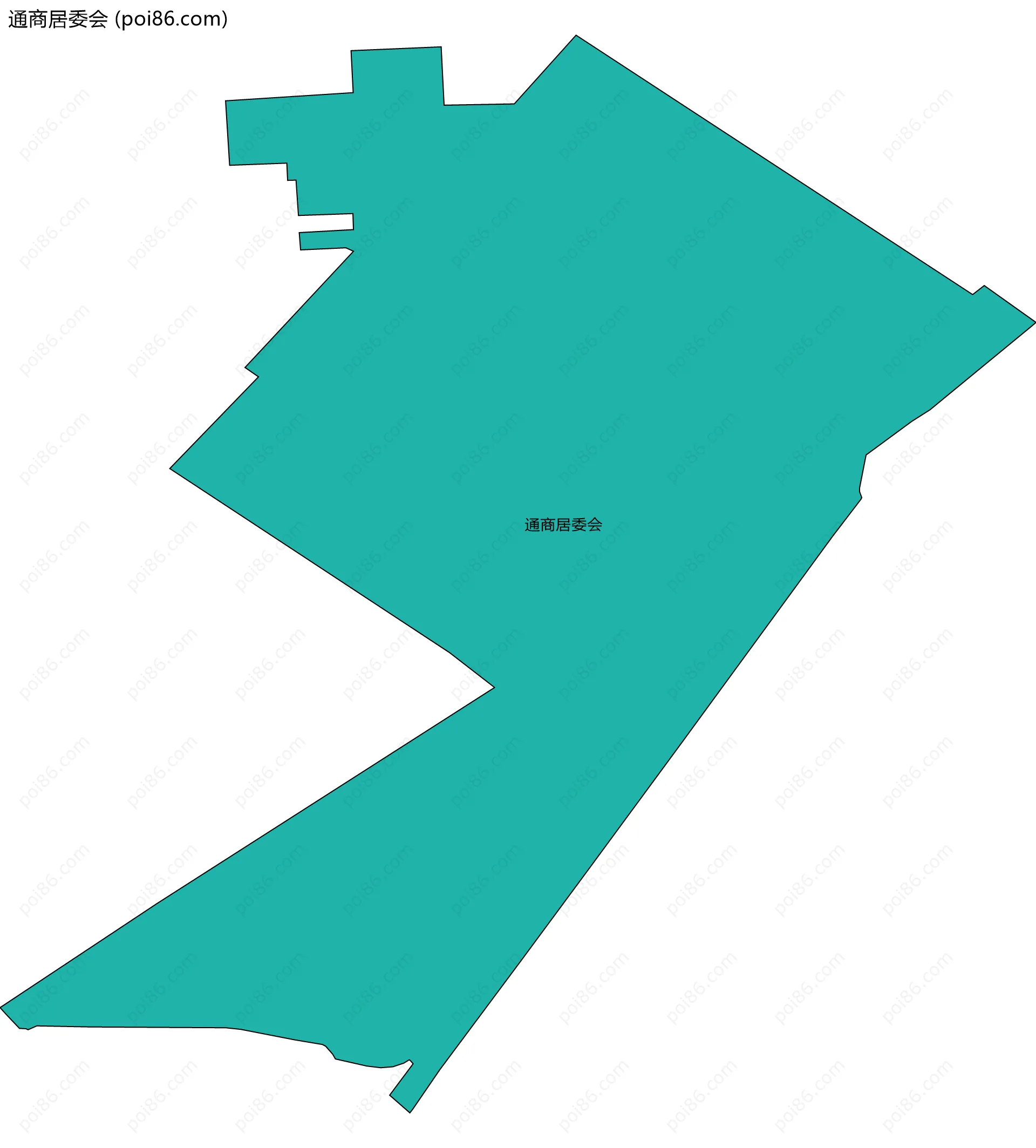 通商居委会边界地图