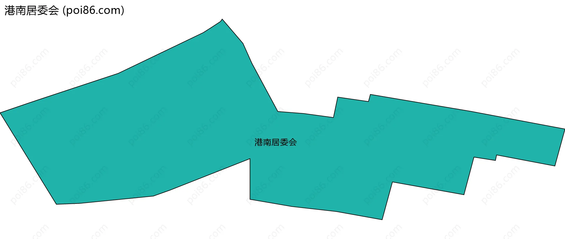 港南居委会边界地图