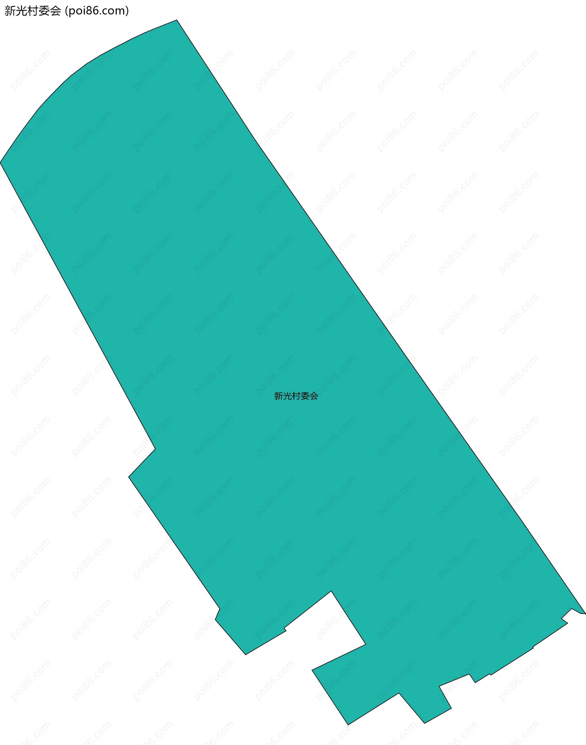 新光村委会边界地图