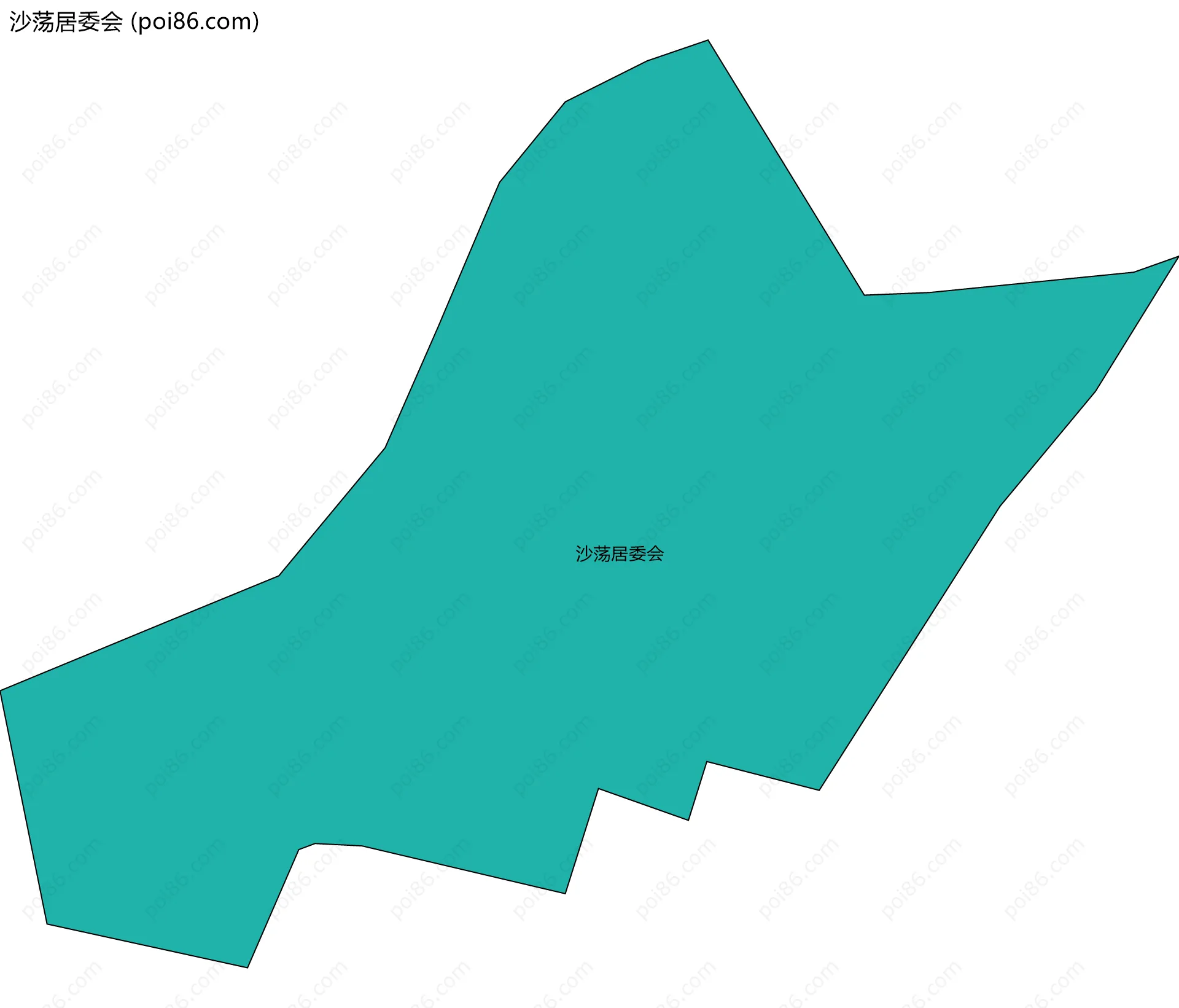 沙荡居委会边界地图