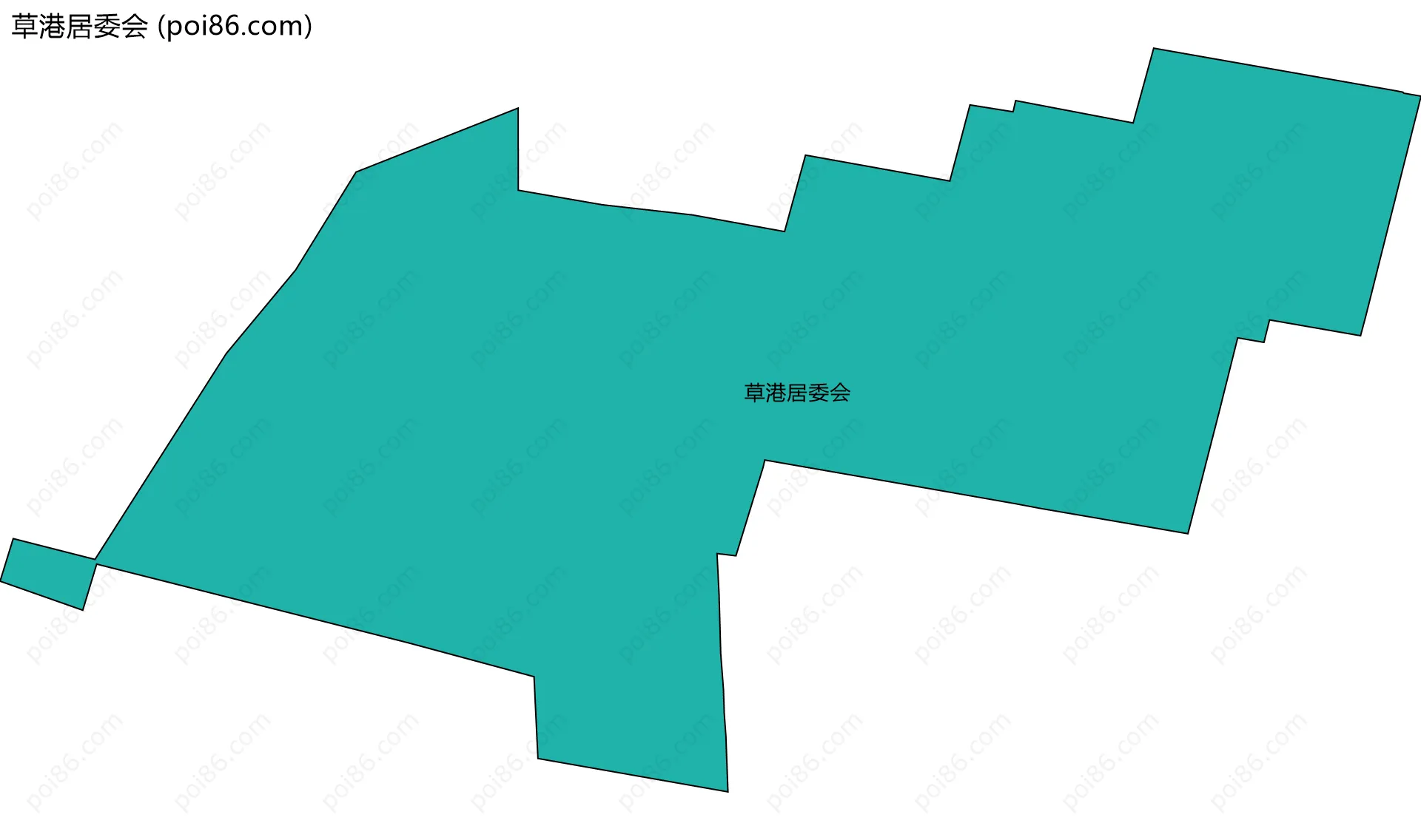草港居委会边界地图