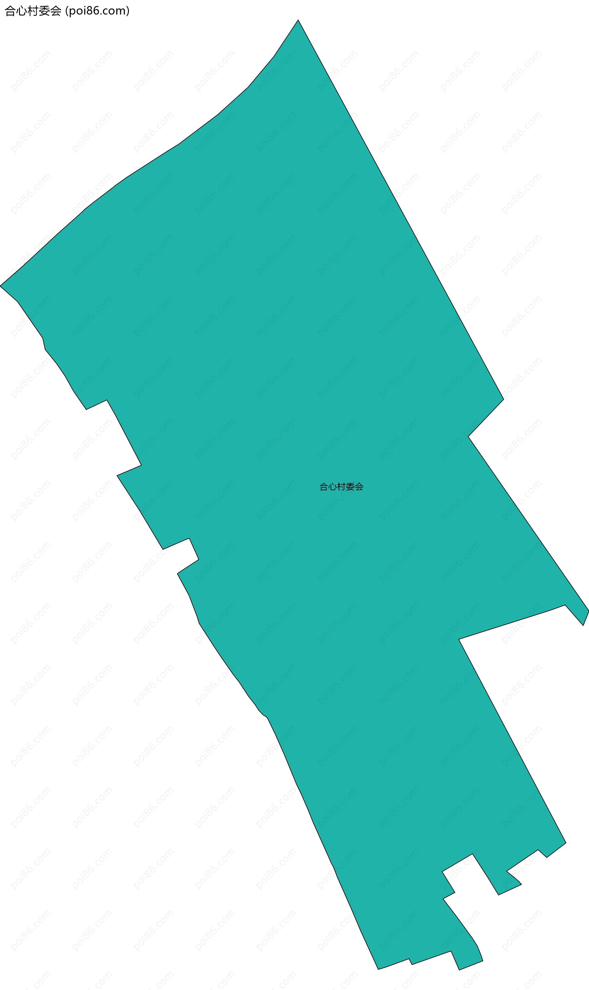 合心村委会边界地图