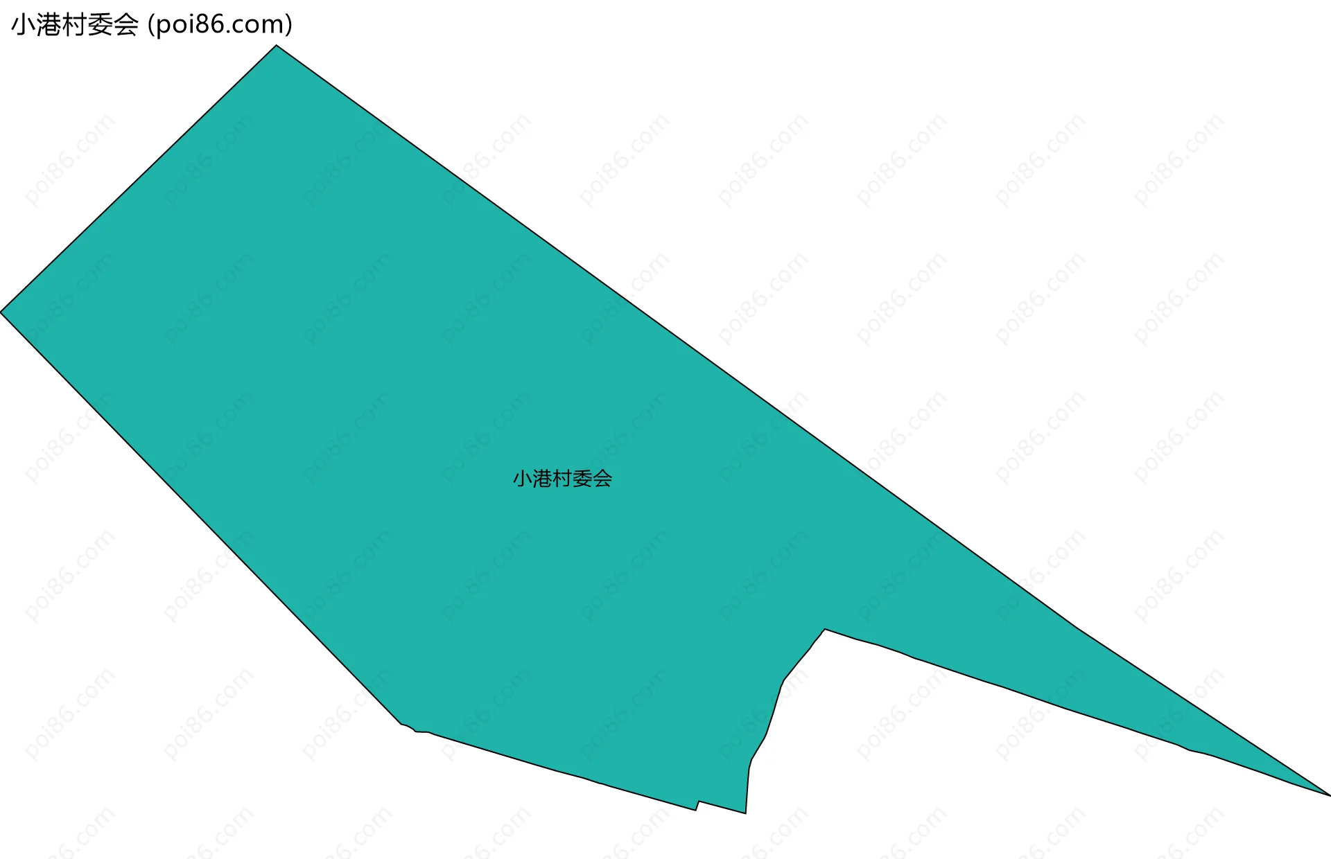 小港村委会边界地图