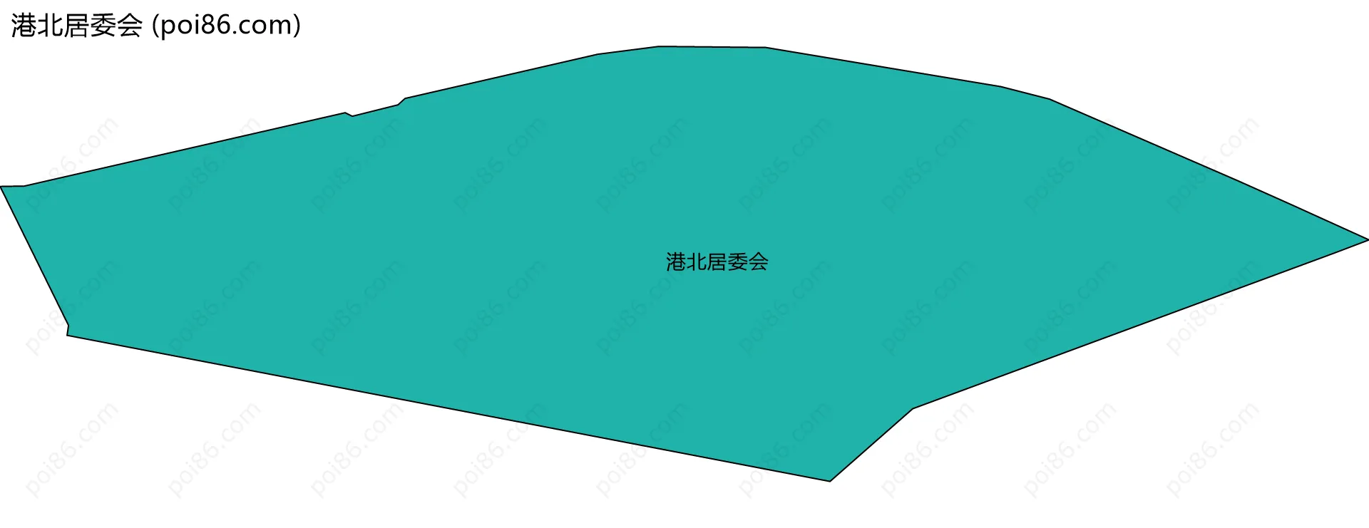 港北居委会边界地图