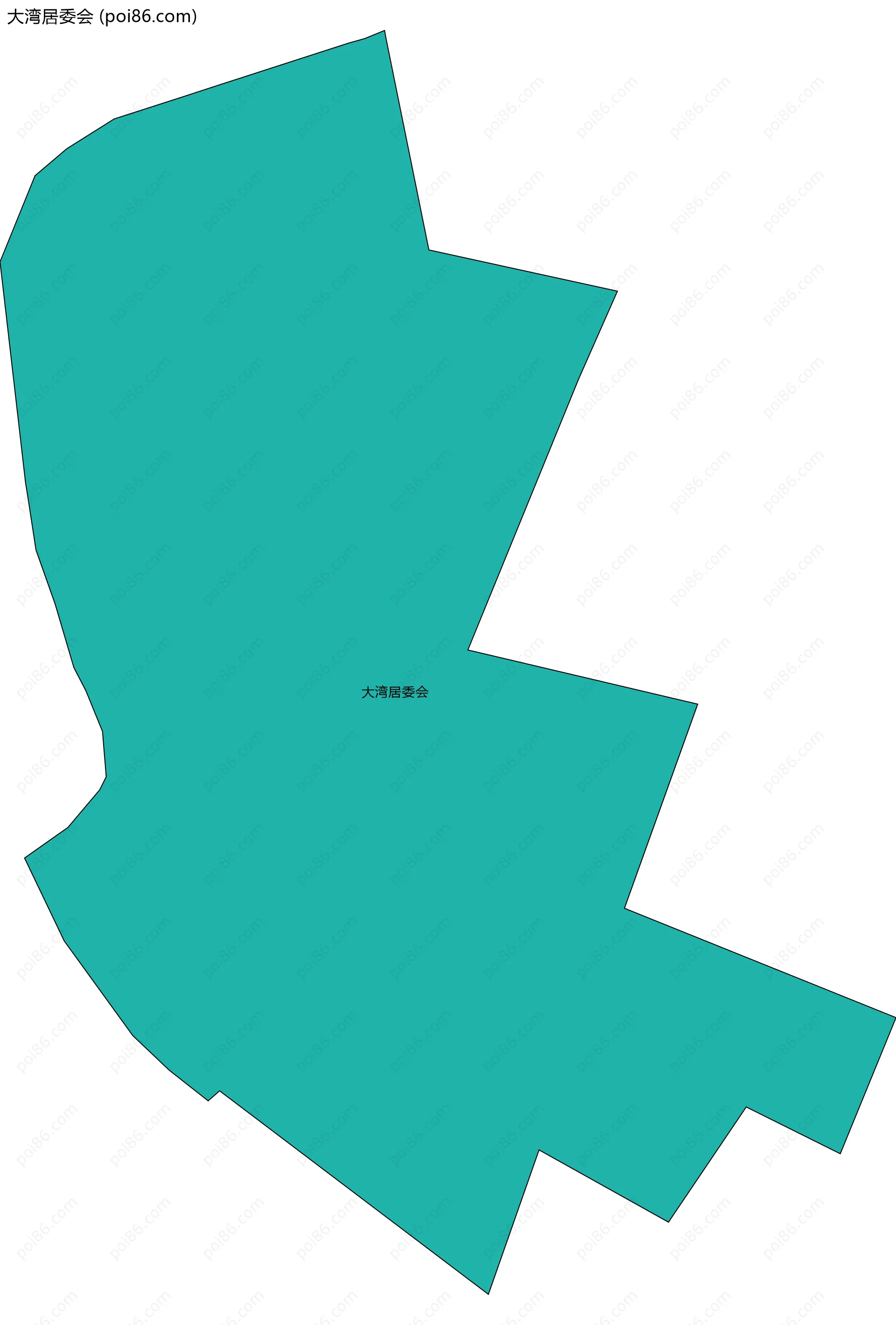 大湾居委会边界地图