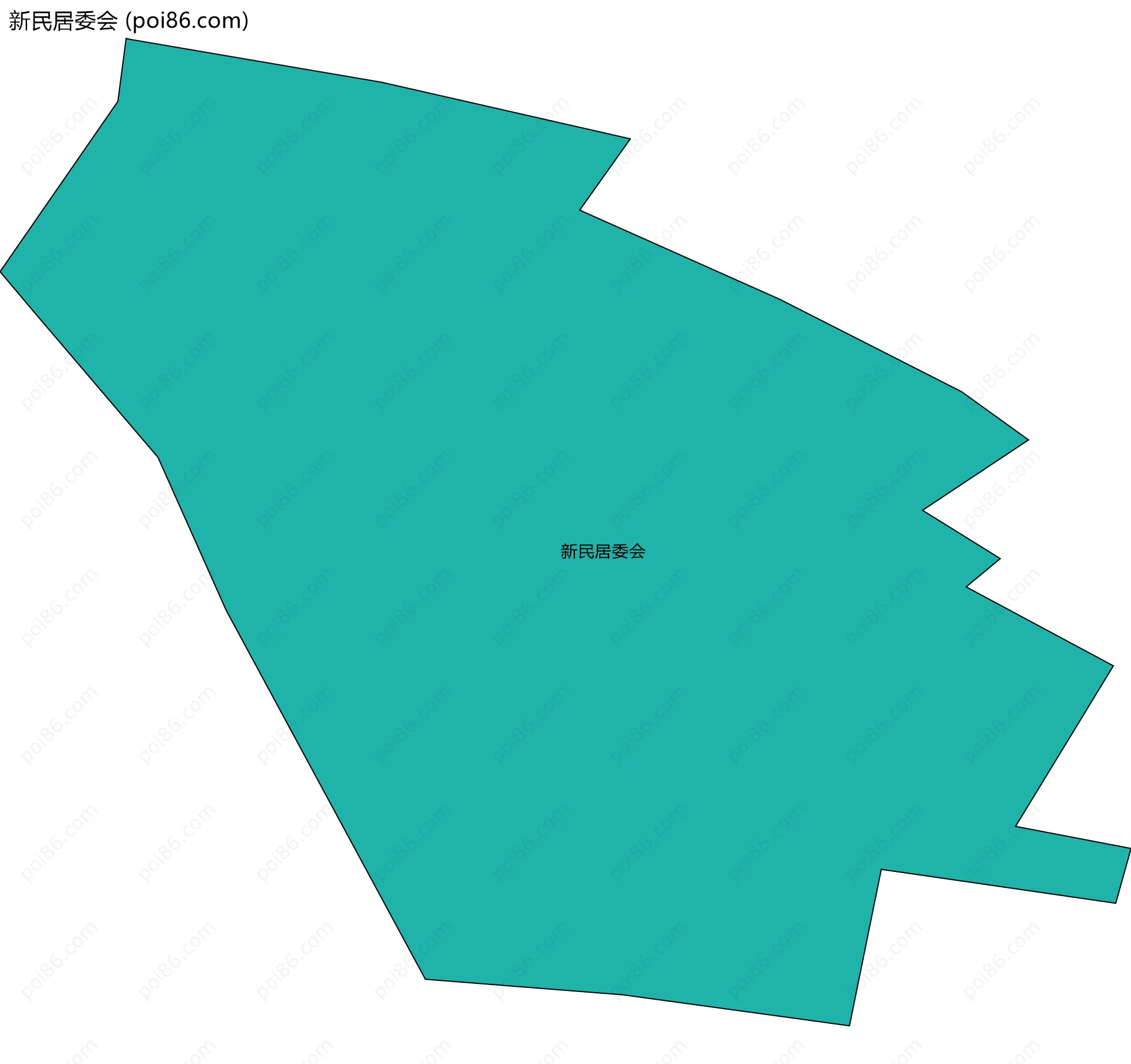 新民居委会边界地图