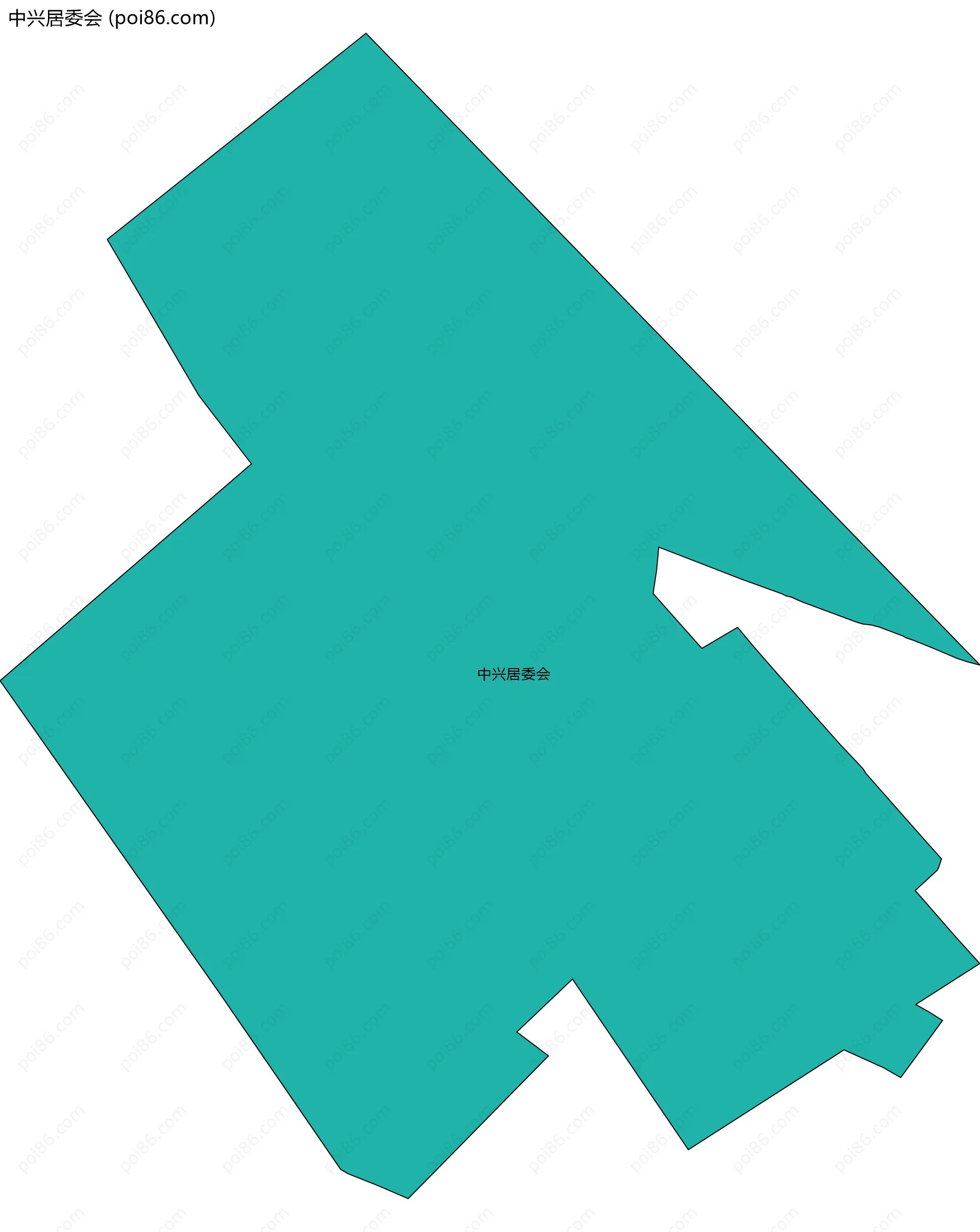 中兴居委会边界地图