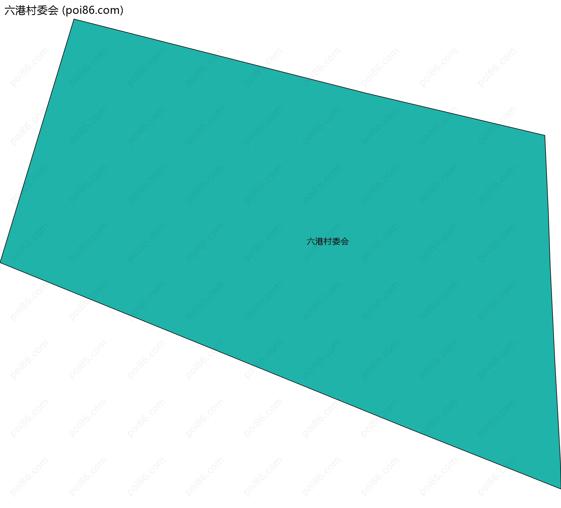 六港村委会边界地图