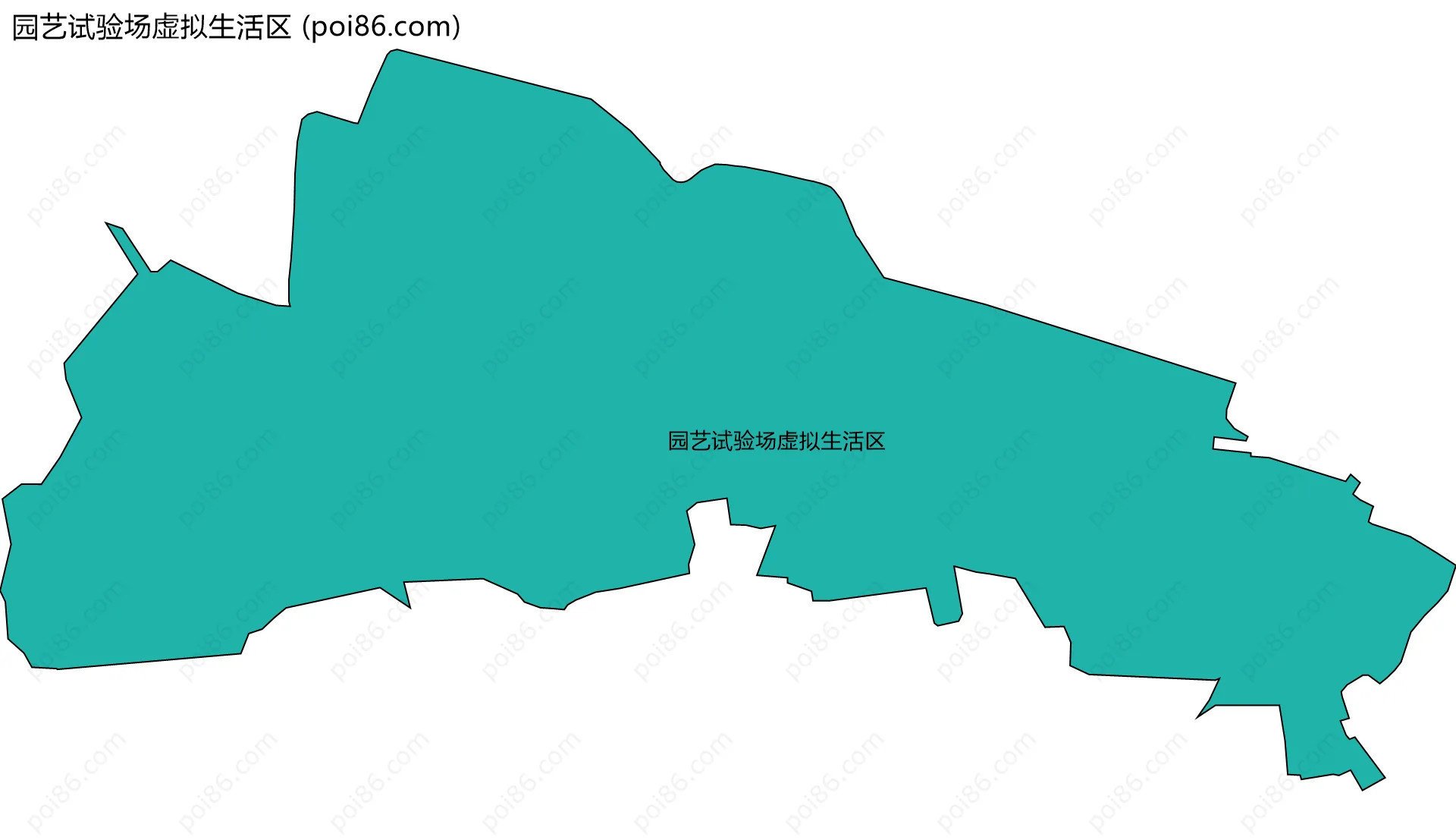园艺试验场虚拟生活区边界地图