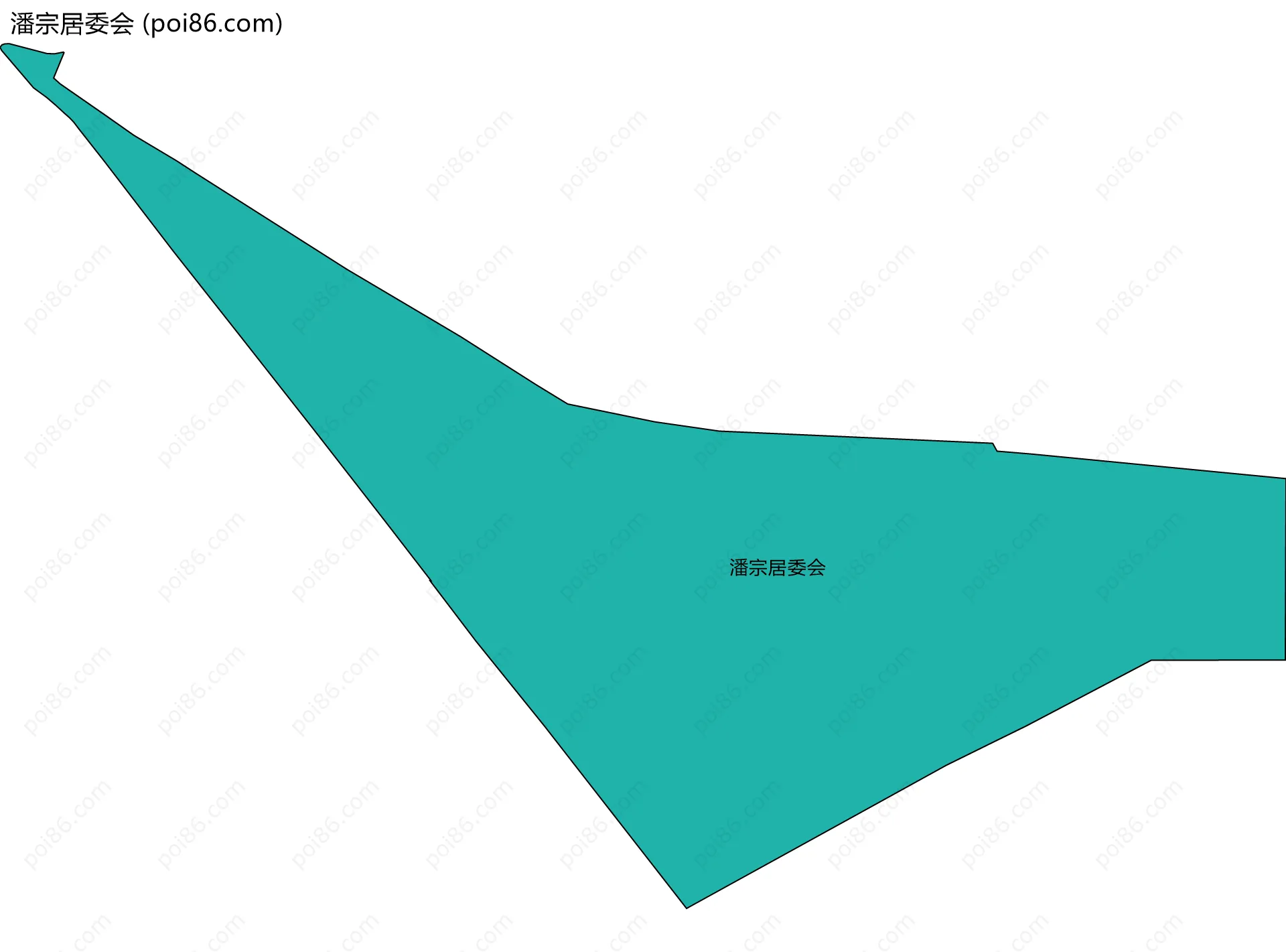潘宗居委会边界地图