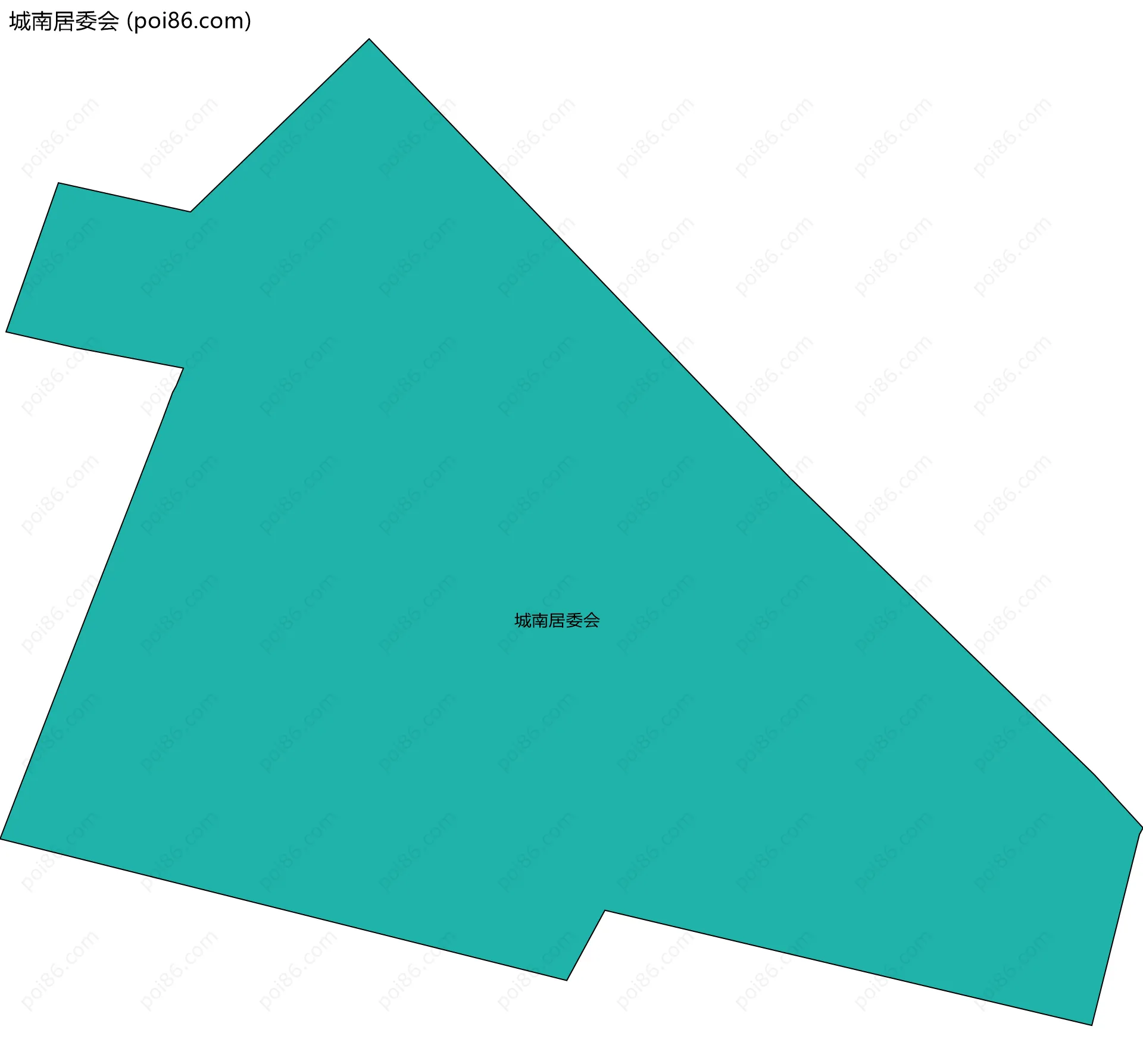 城南居委会边界地图