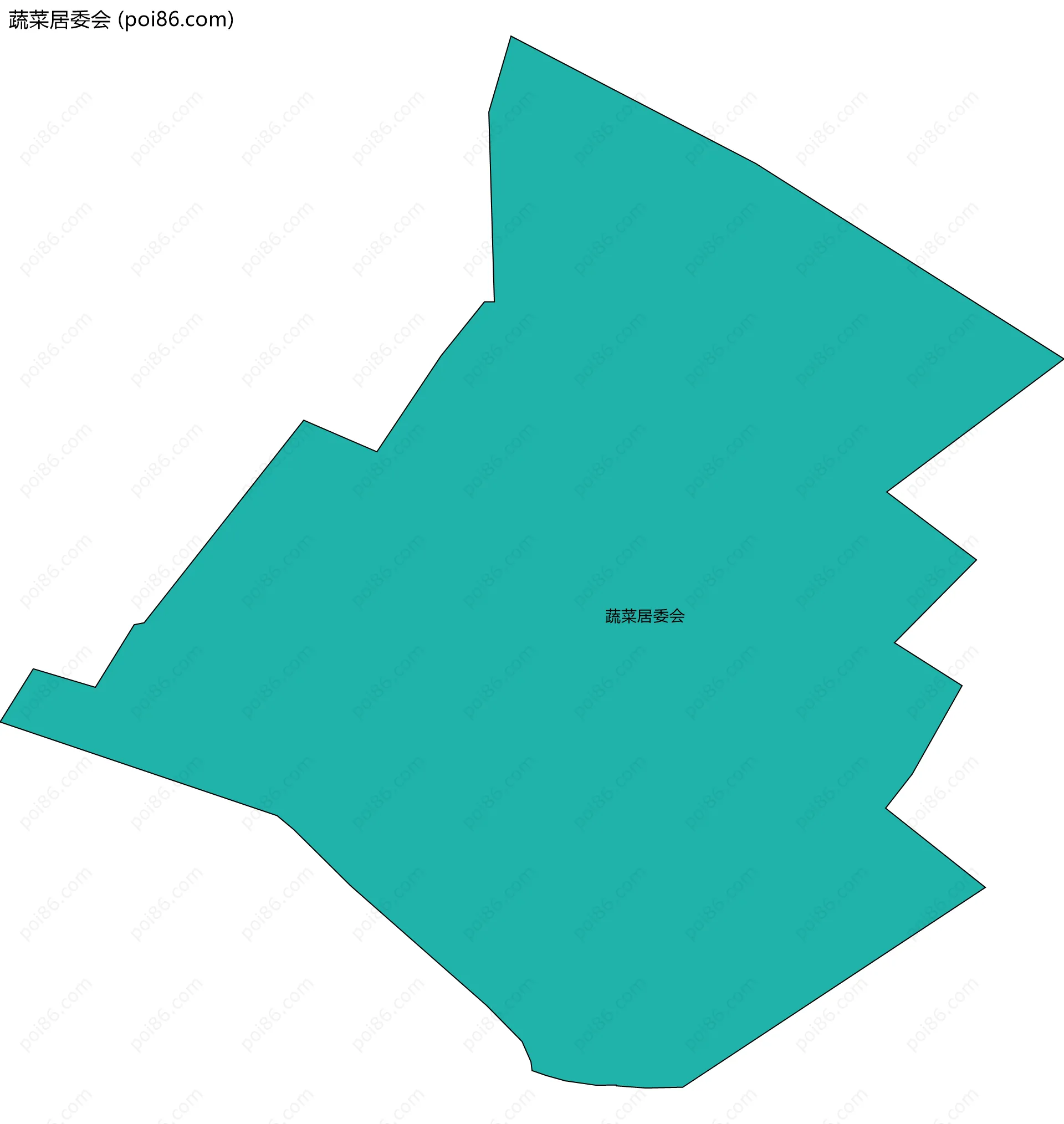 蔬菜居委会边界地图