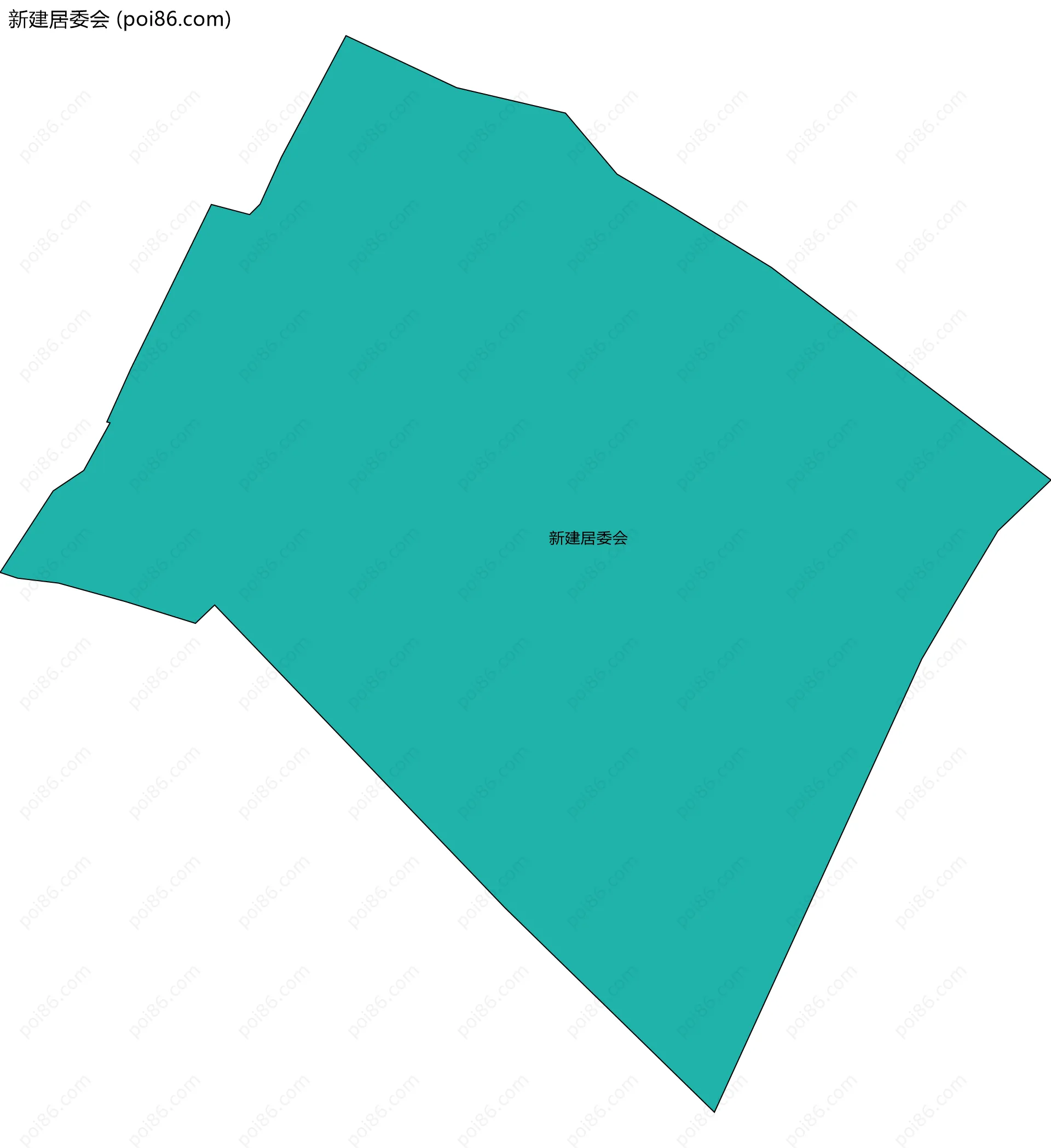 新建居委会边界地图