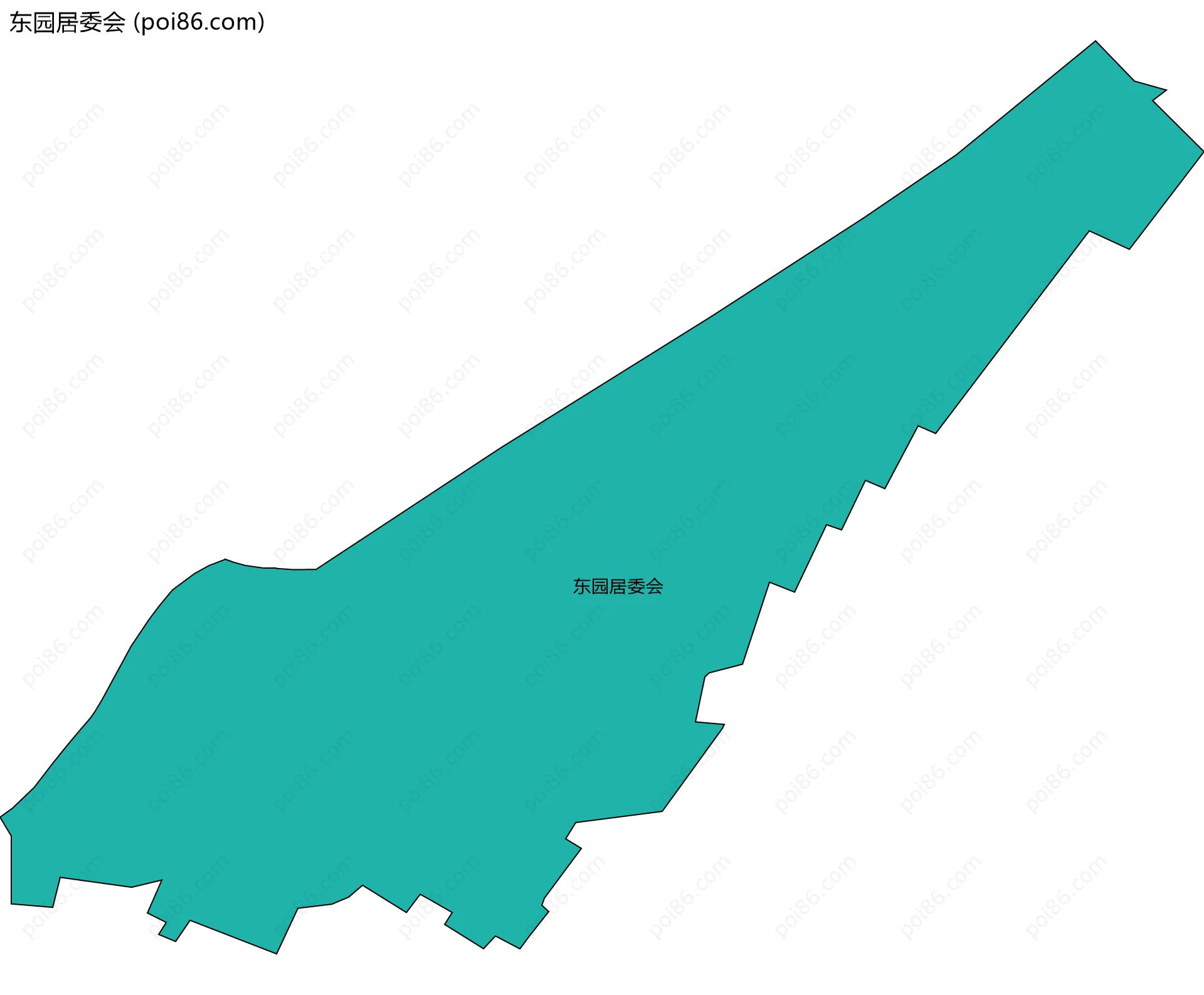 东园居委会边界地图