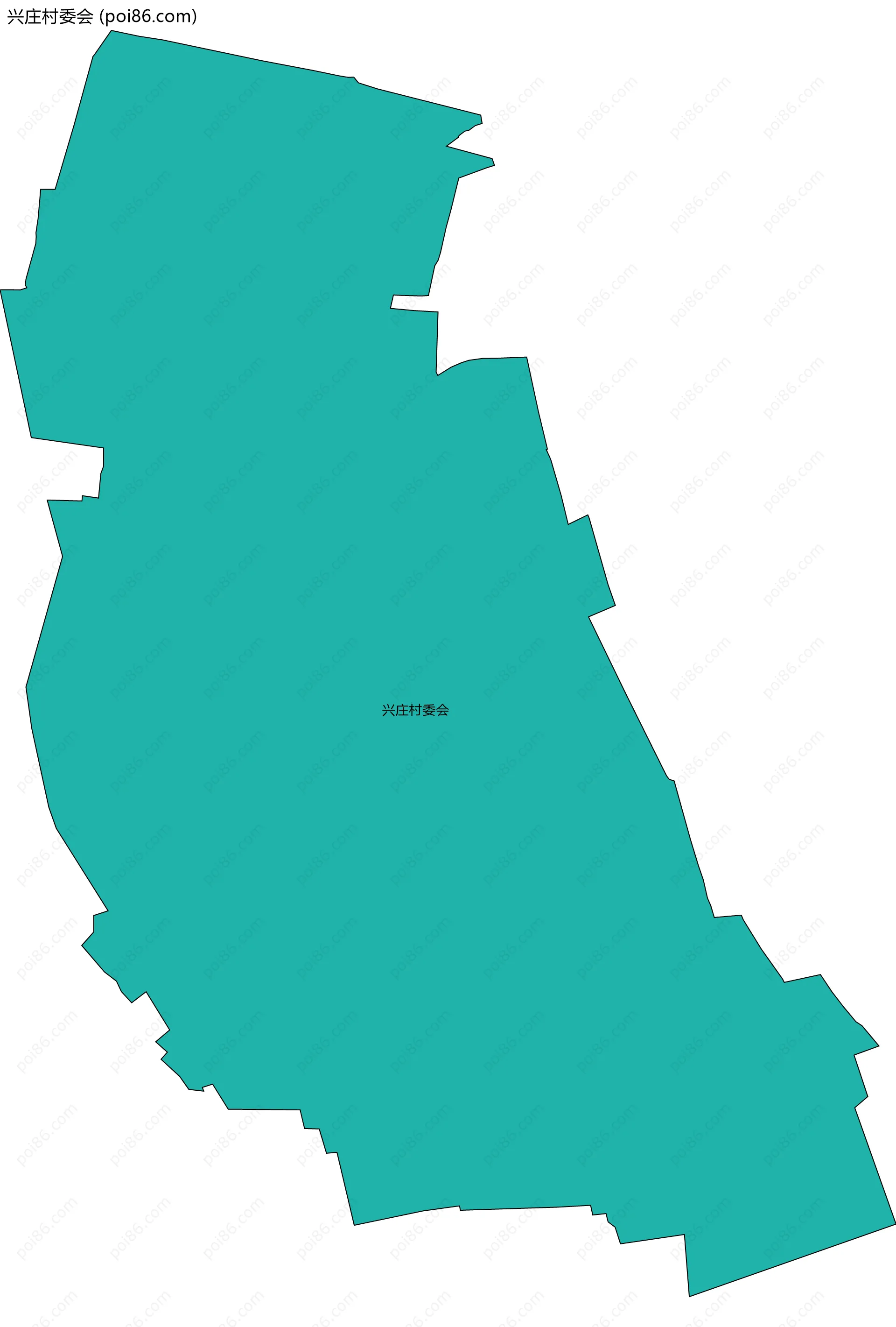 兴庄村委会边界地图
