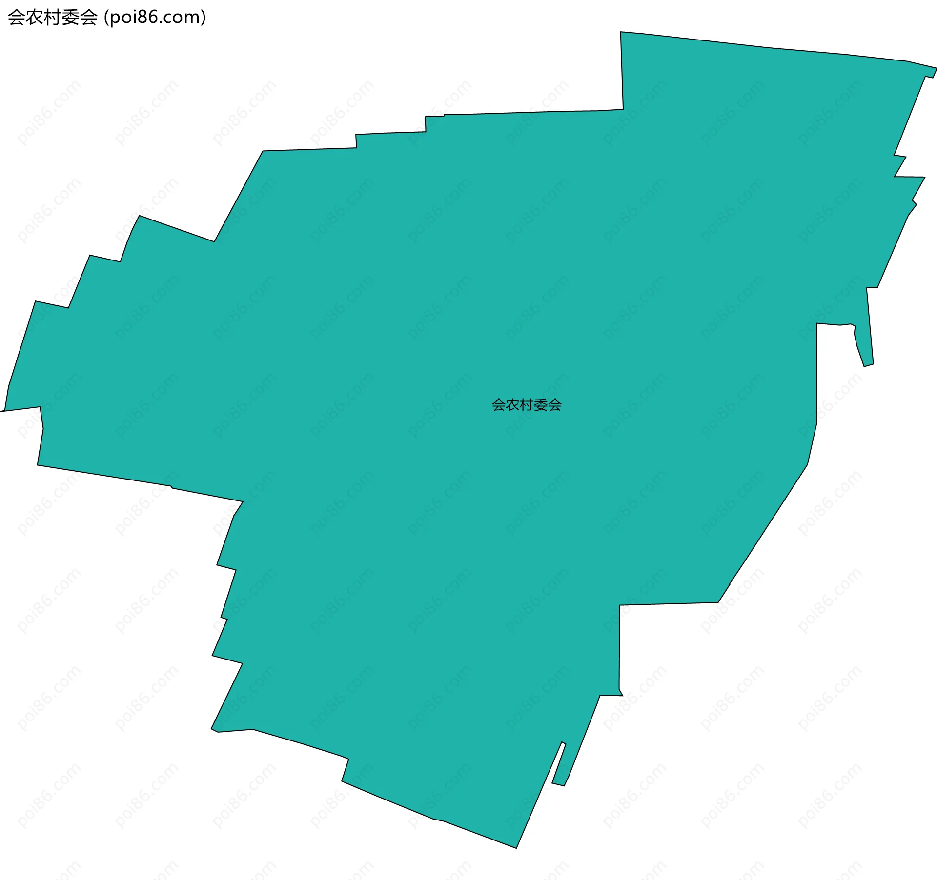 会农村委会边界地图