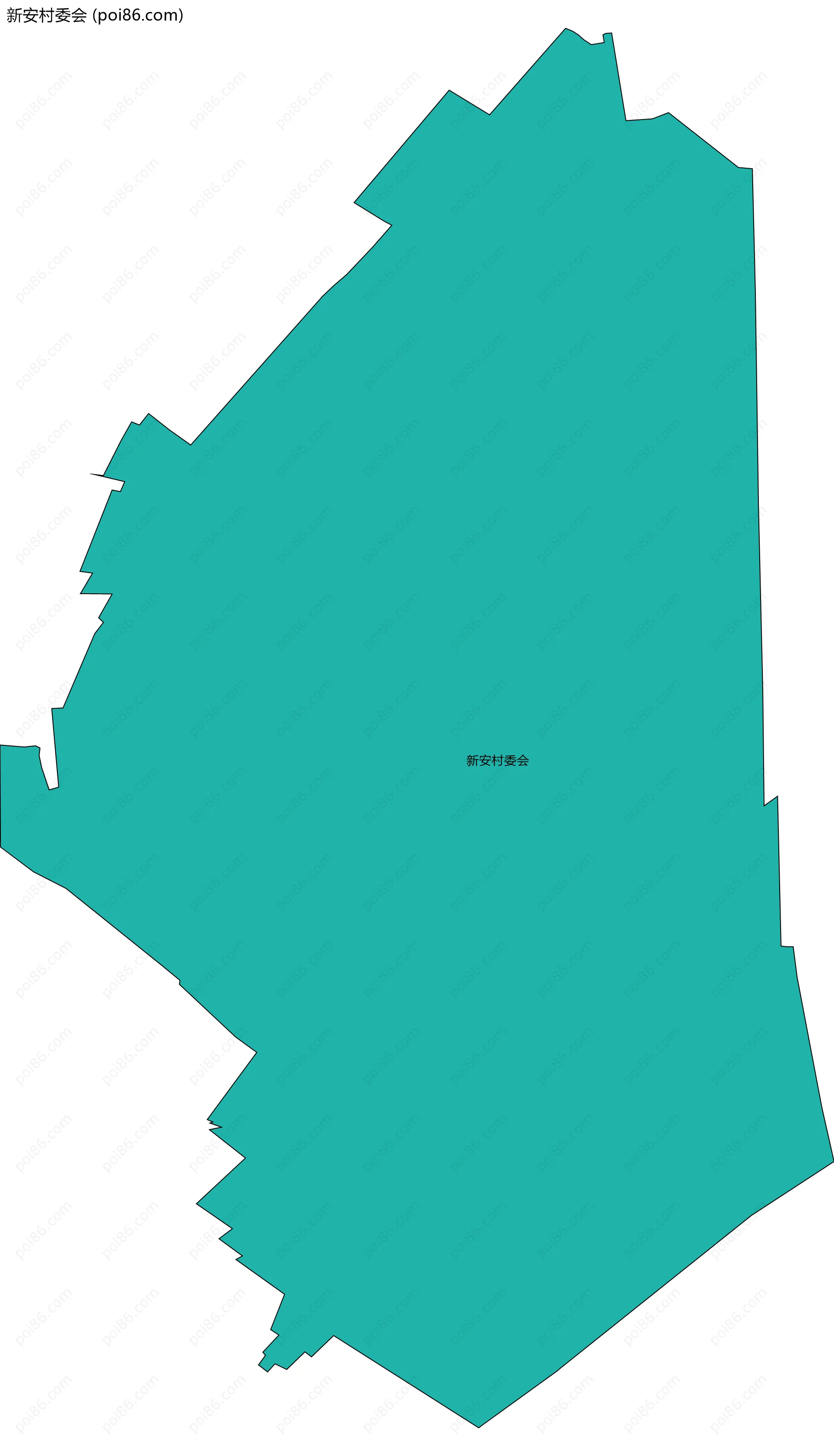 新安村委会边界地图