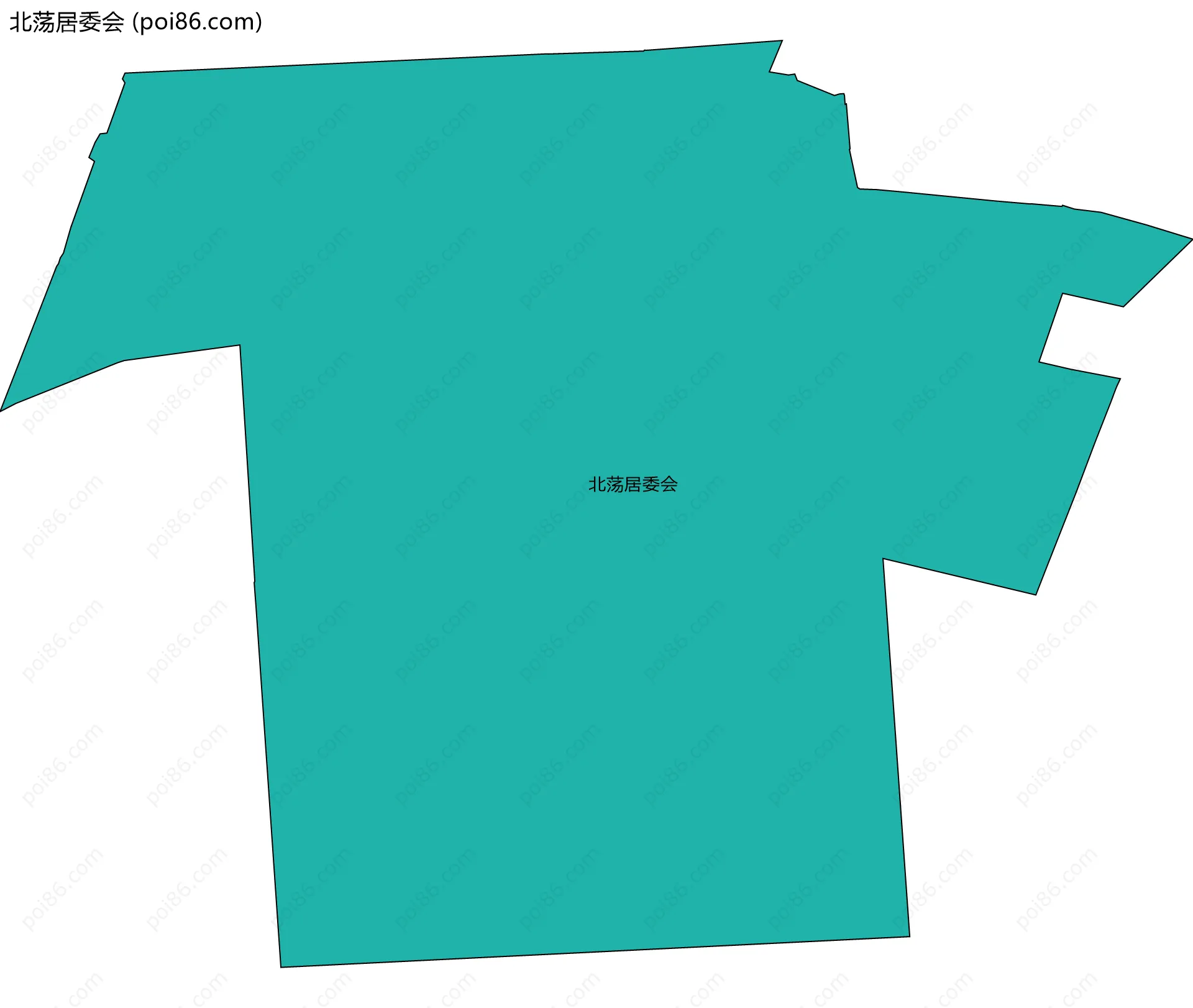 北荡居委会边界地图