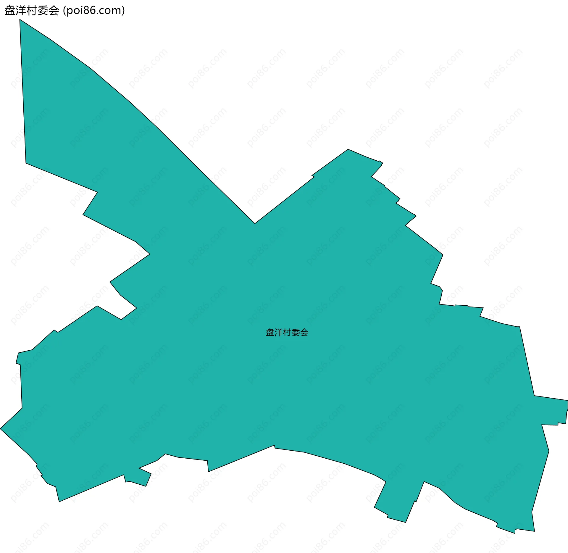 盘洋村委会边界地图
