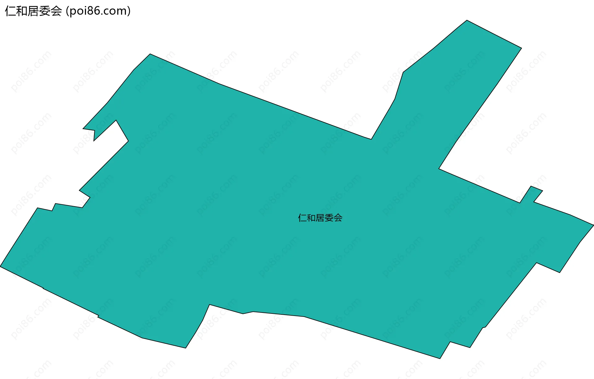 仁和居委会边界地图