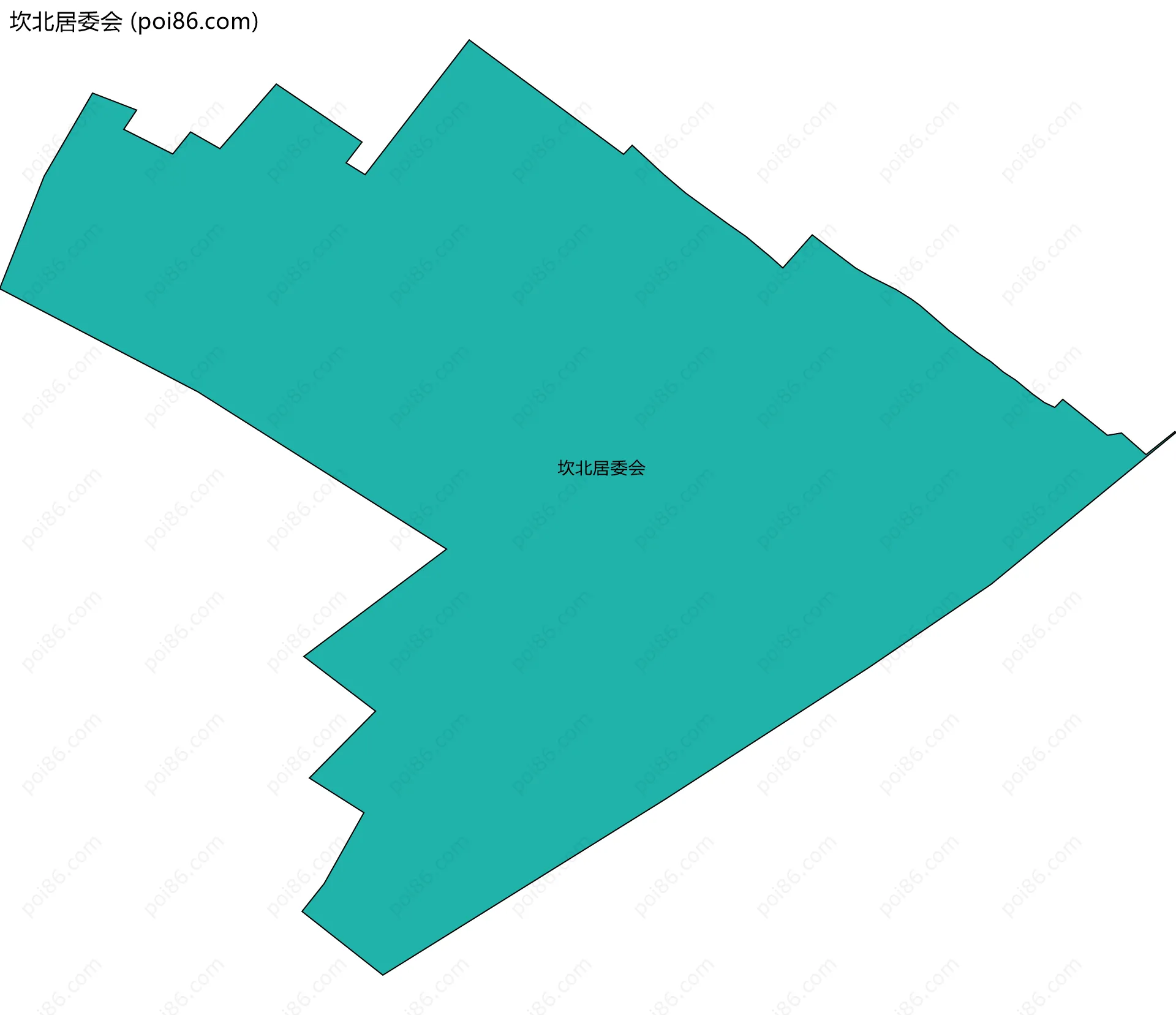 坎北居委会边界地图