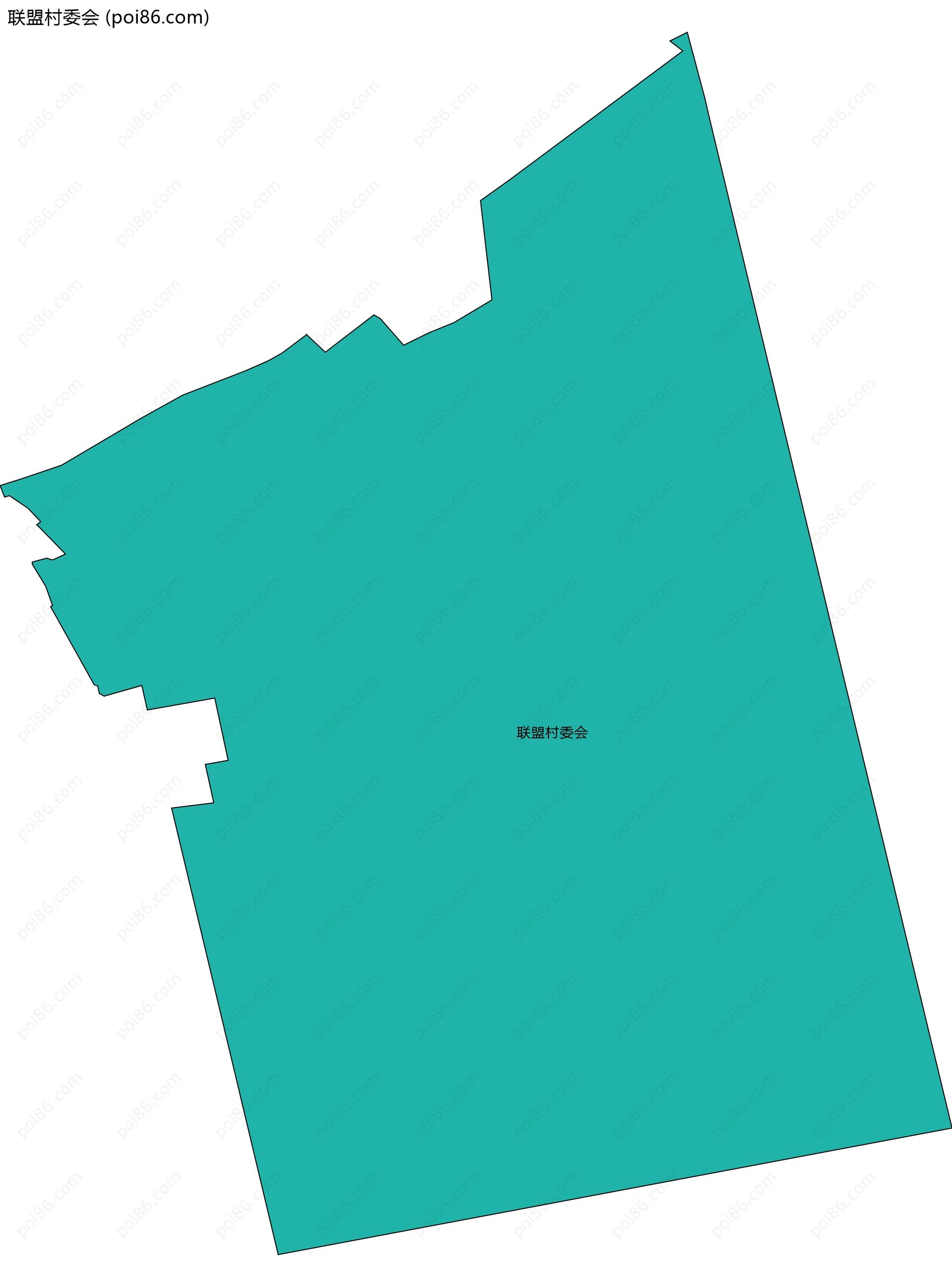 联盟村委会边界地图