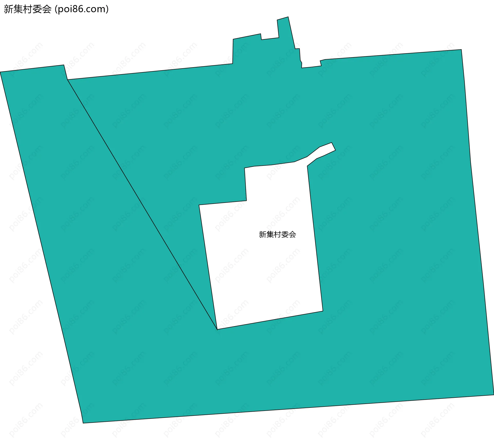 新集村委会边界地图