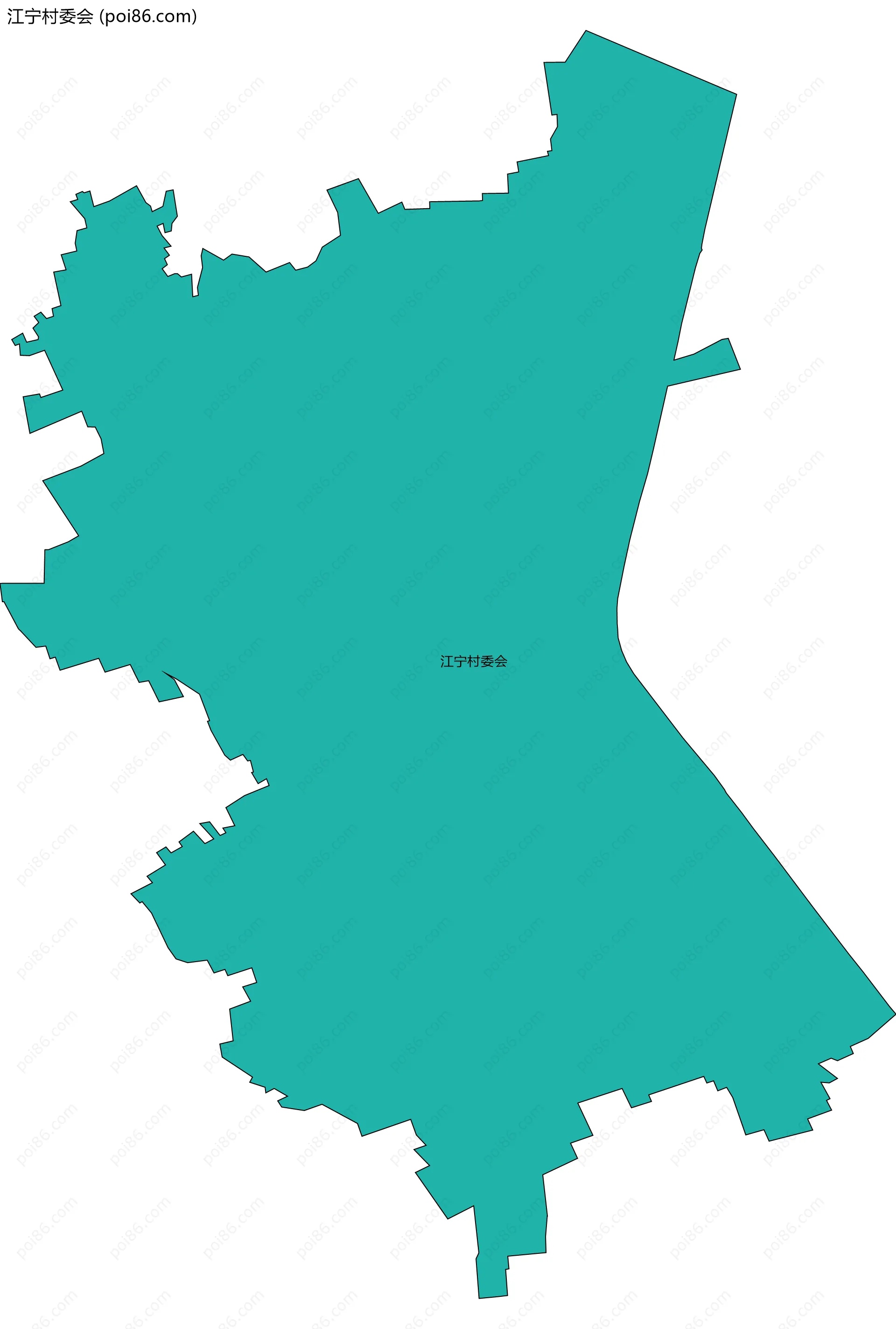 江宁村委会边界地图