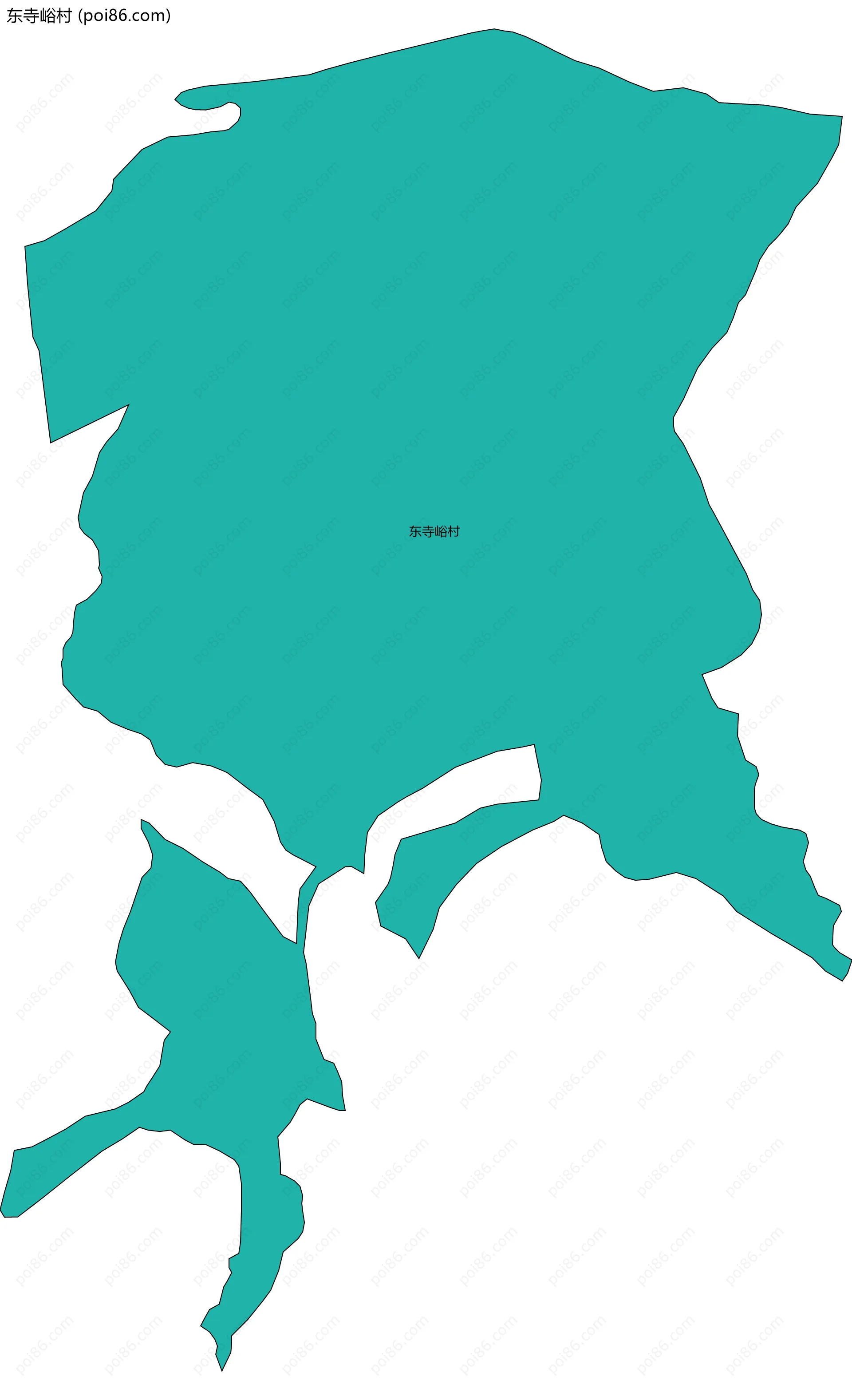 东寺峪村边界地图