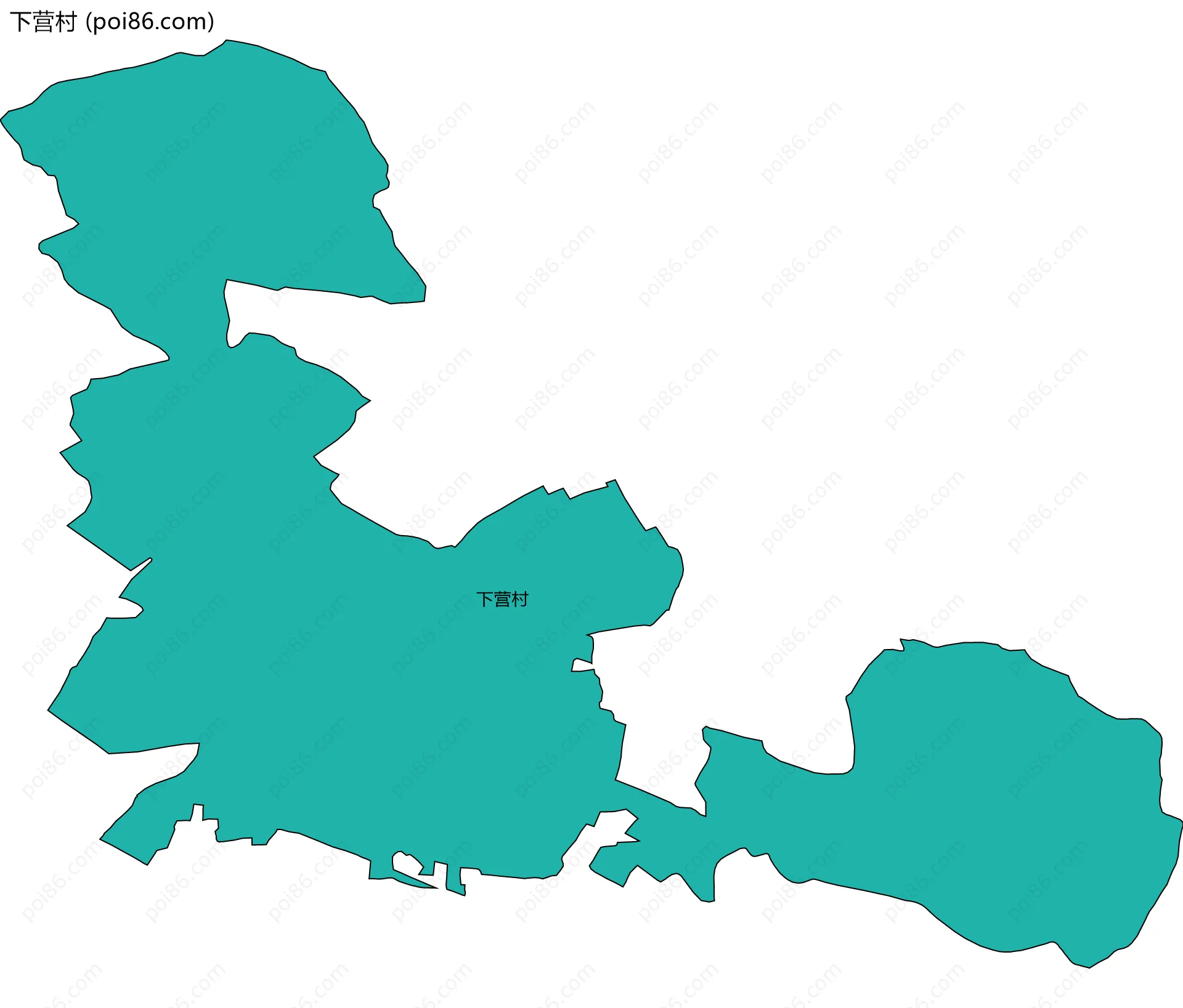下营村边界地图