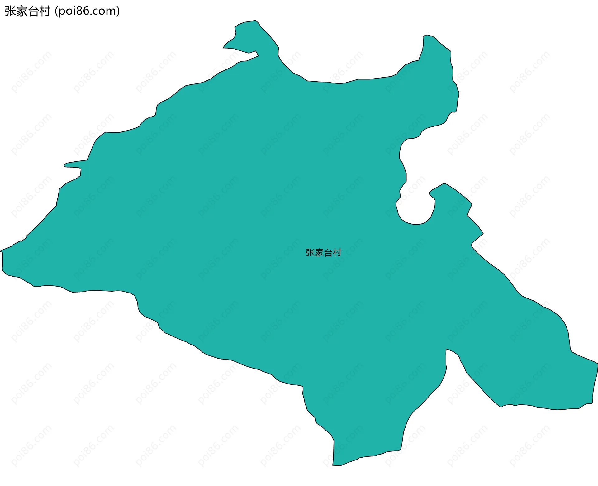 张家台村边界地图