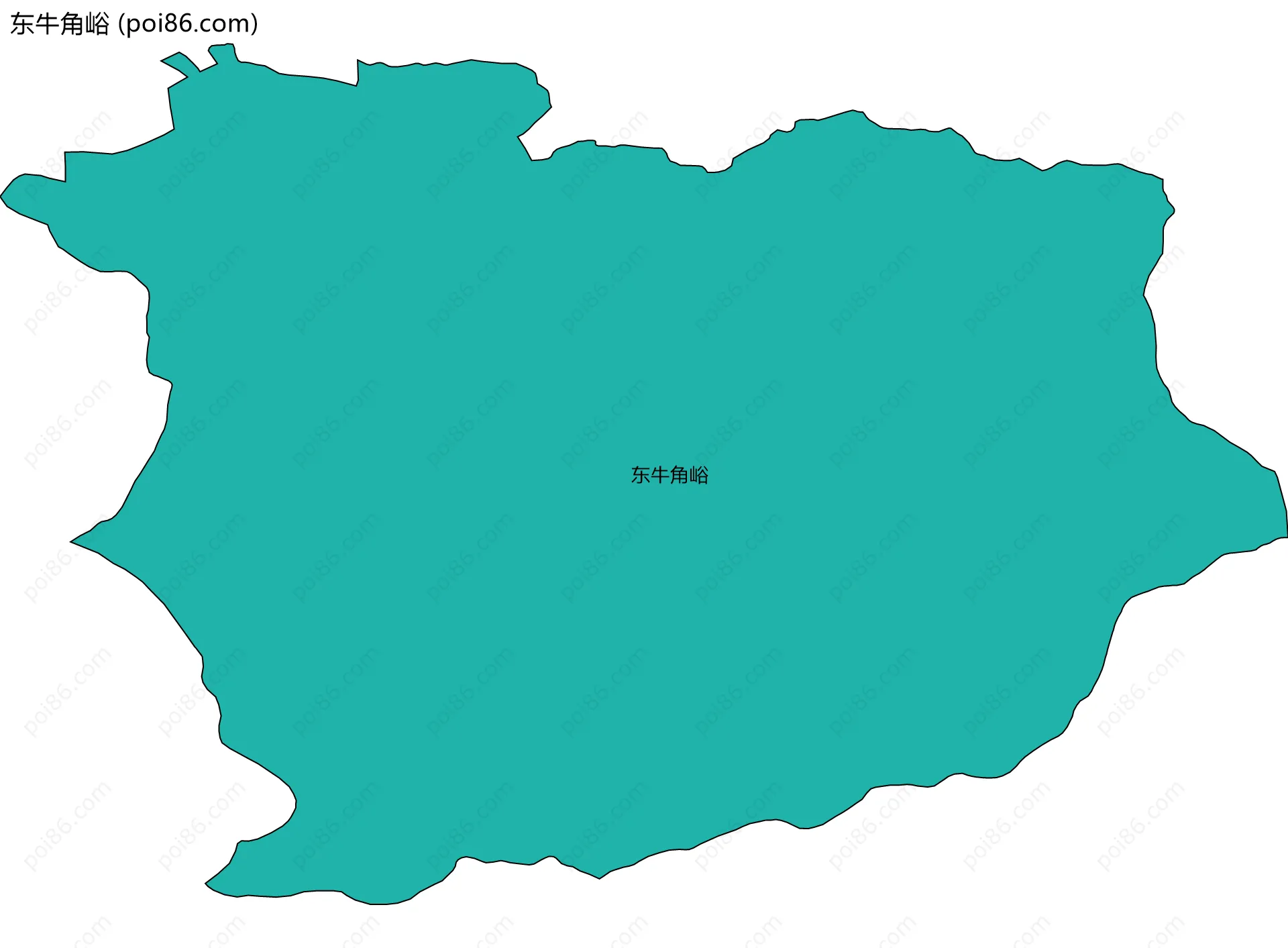 东牛角峪边界地图