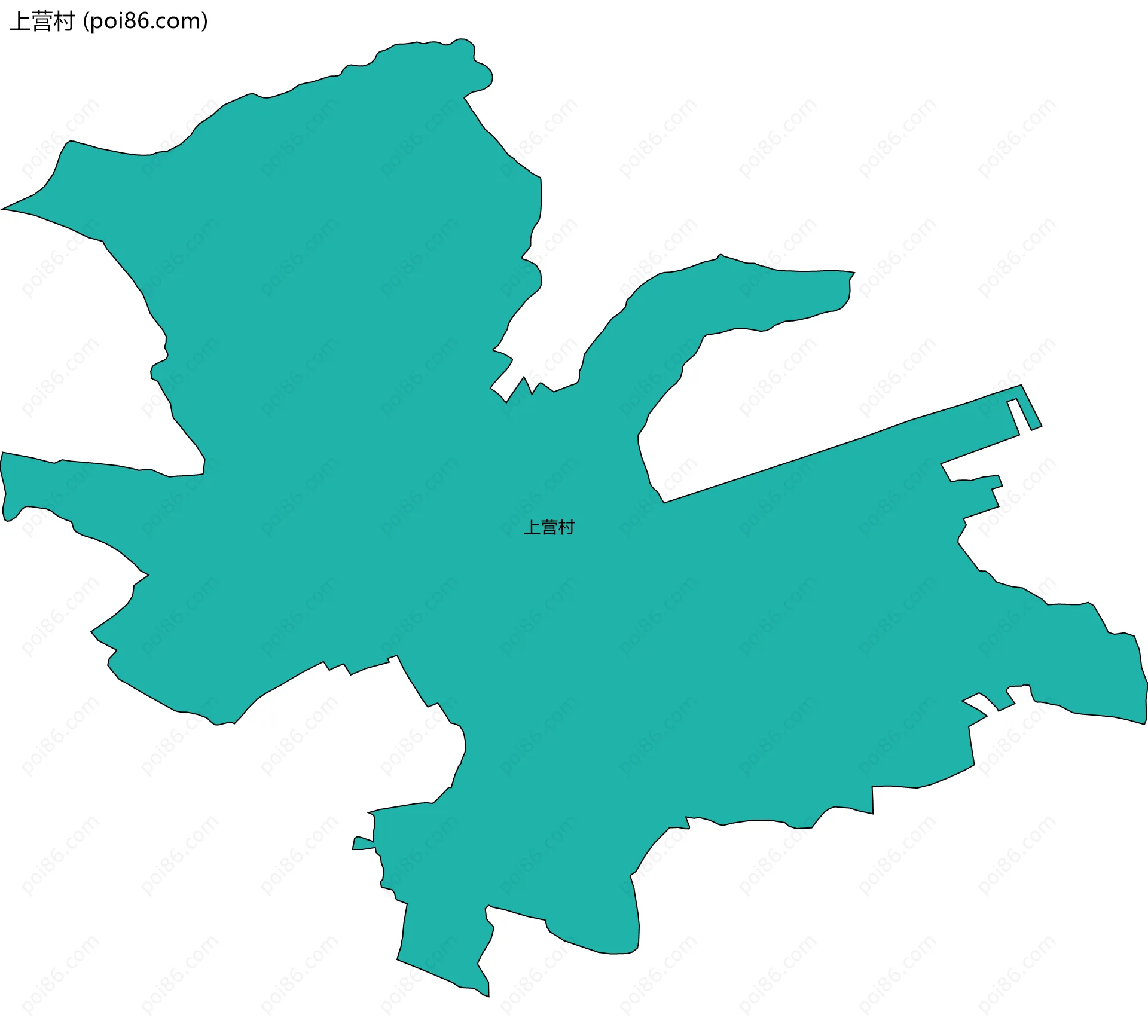 上营村边界地图