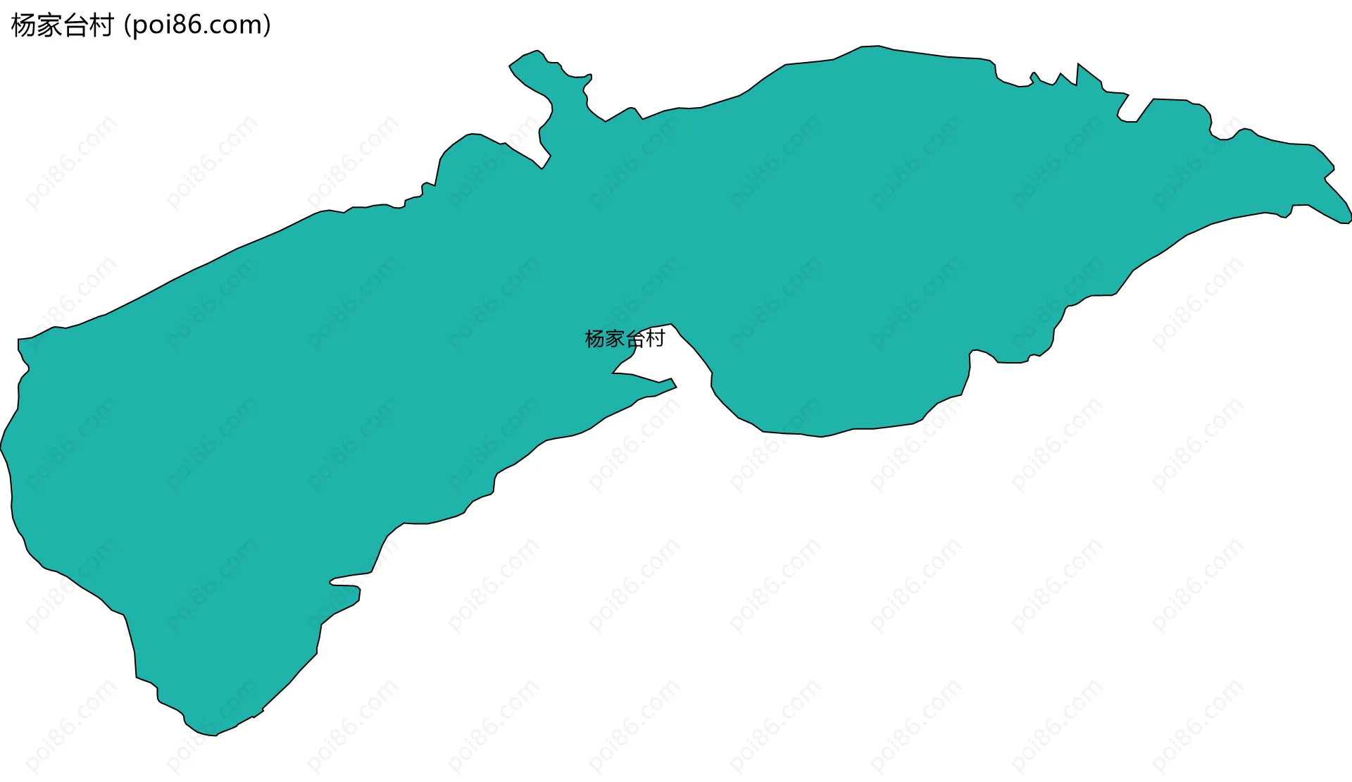 杨家台村边界地图