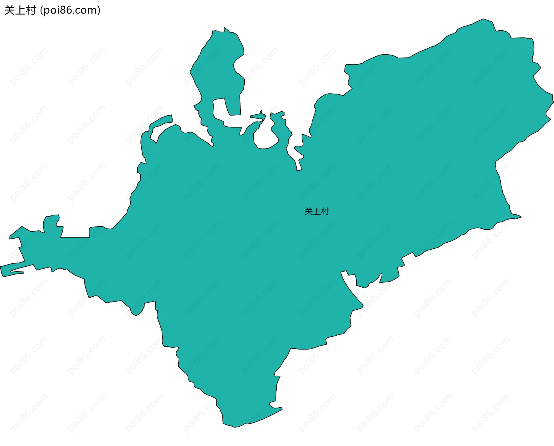 关上村边界地图