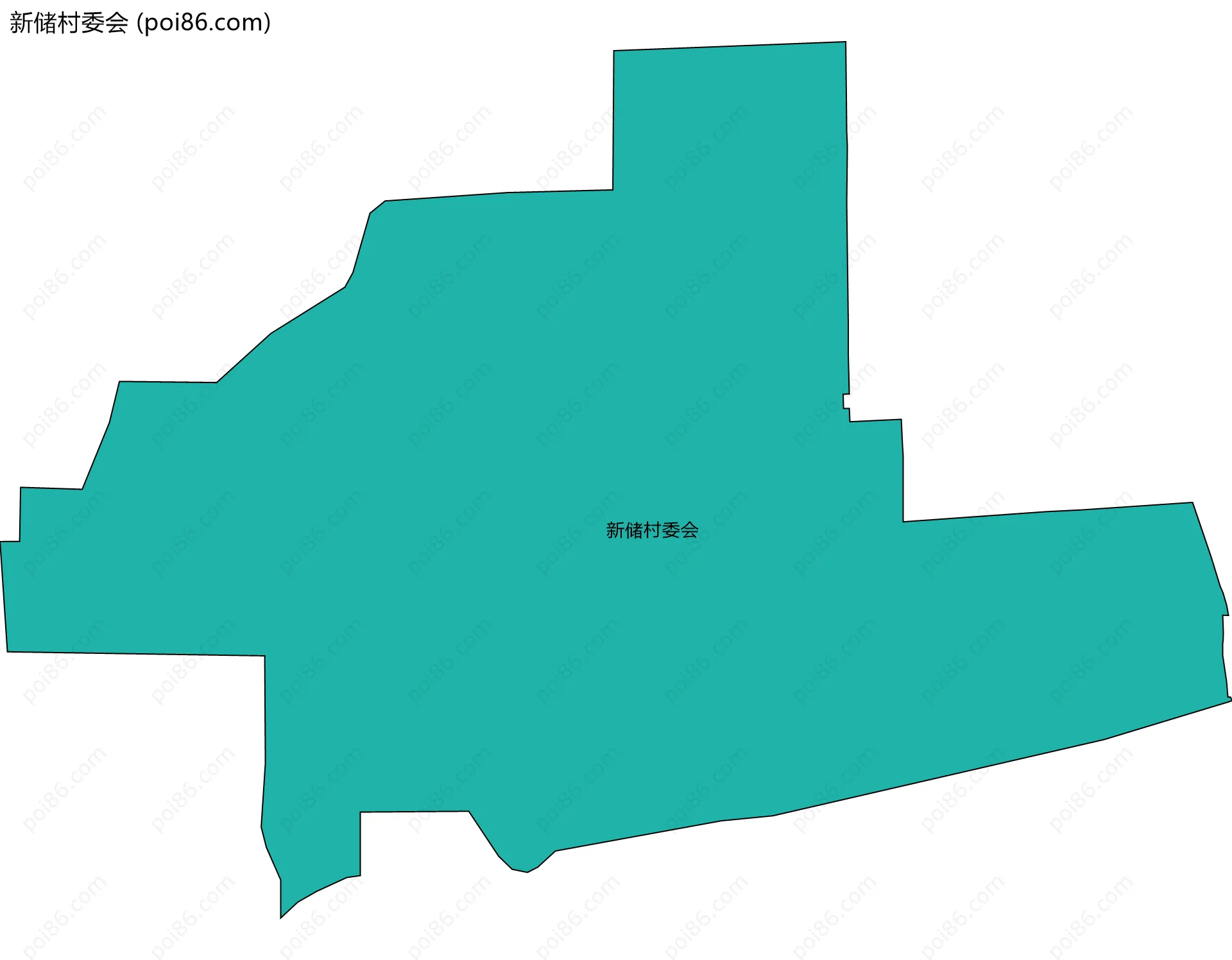 新储村委会边界地图