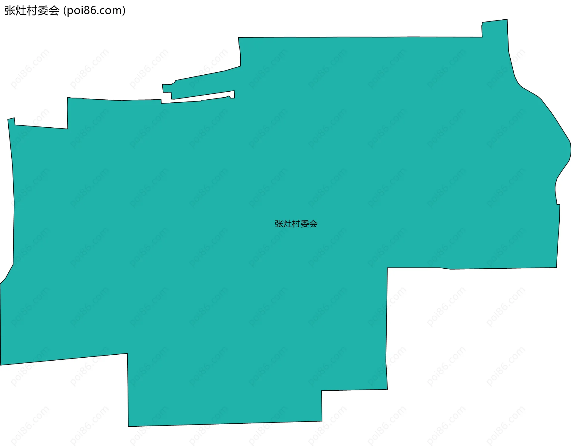 张灶村委会边界地图