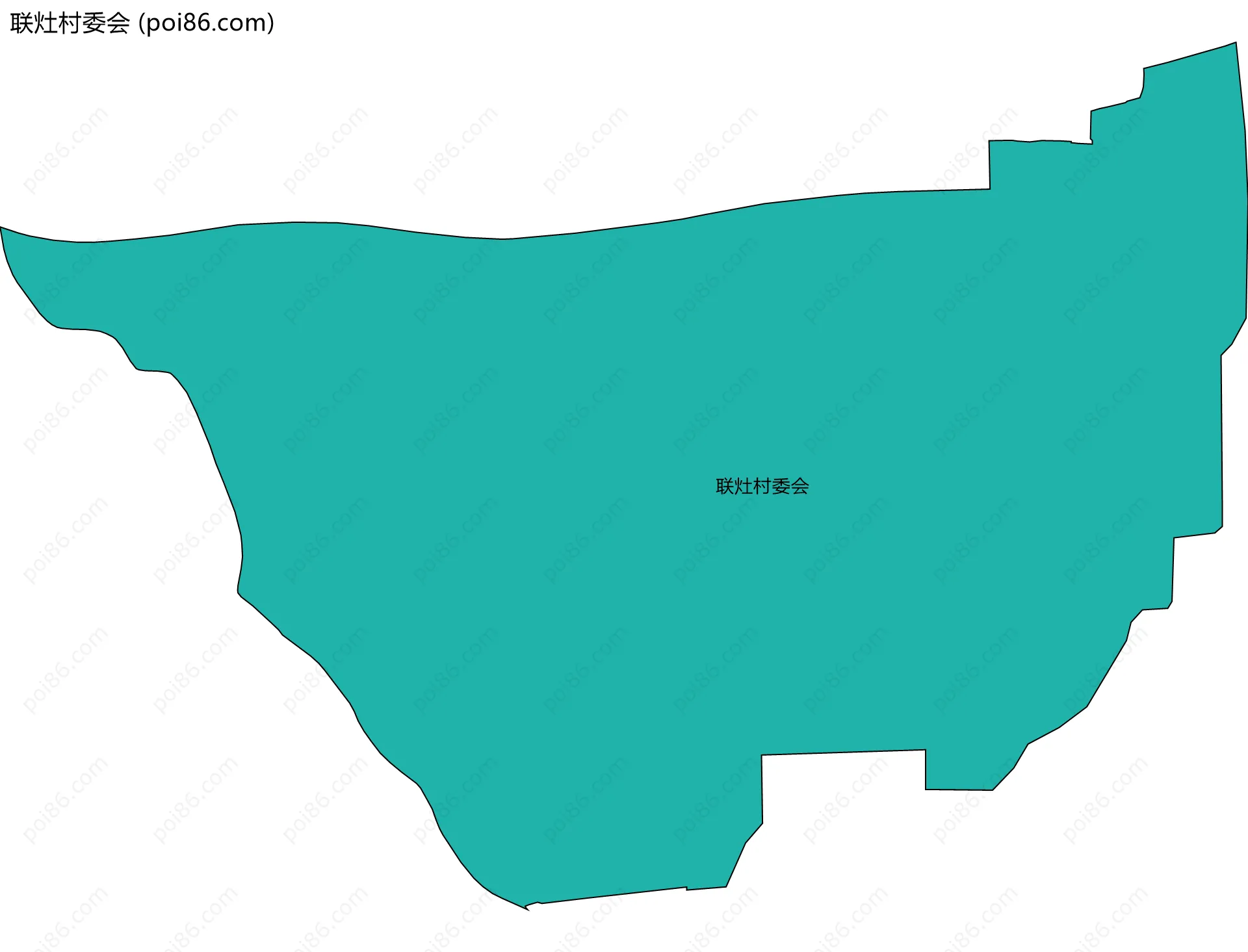 联灶村委会边界地图