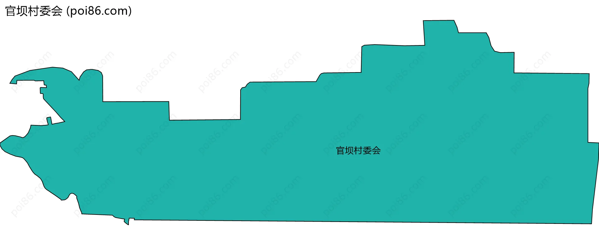 官坝村委会边界地图