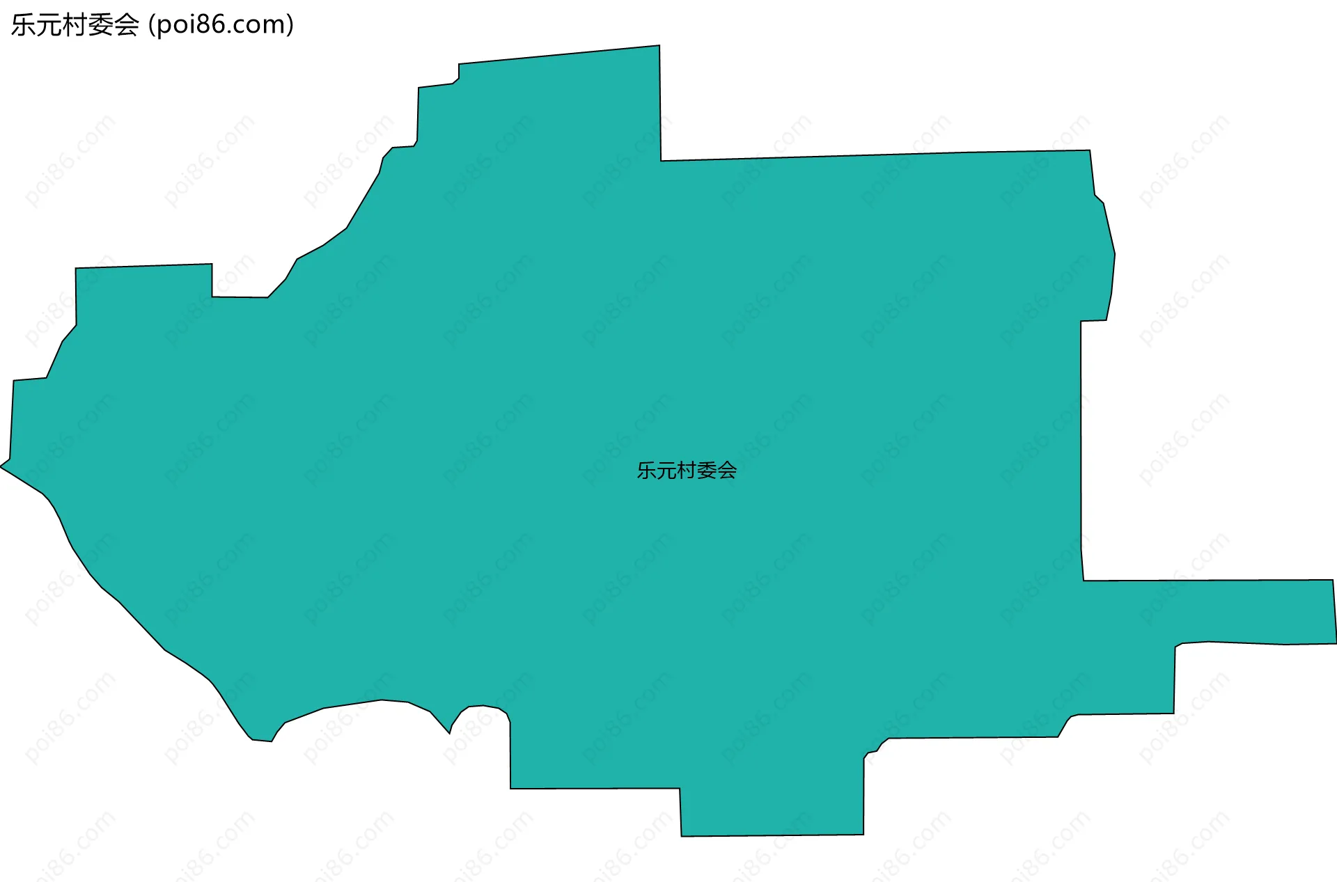 乐元村委会边界地图