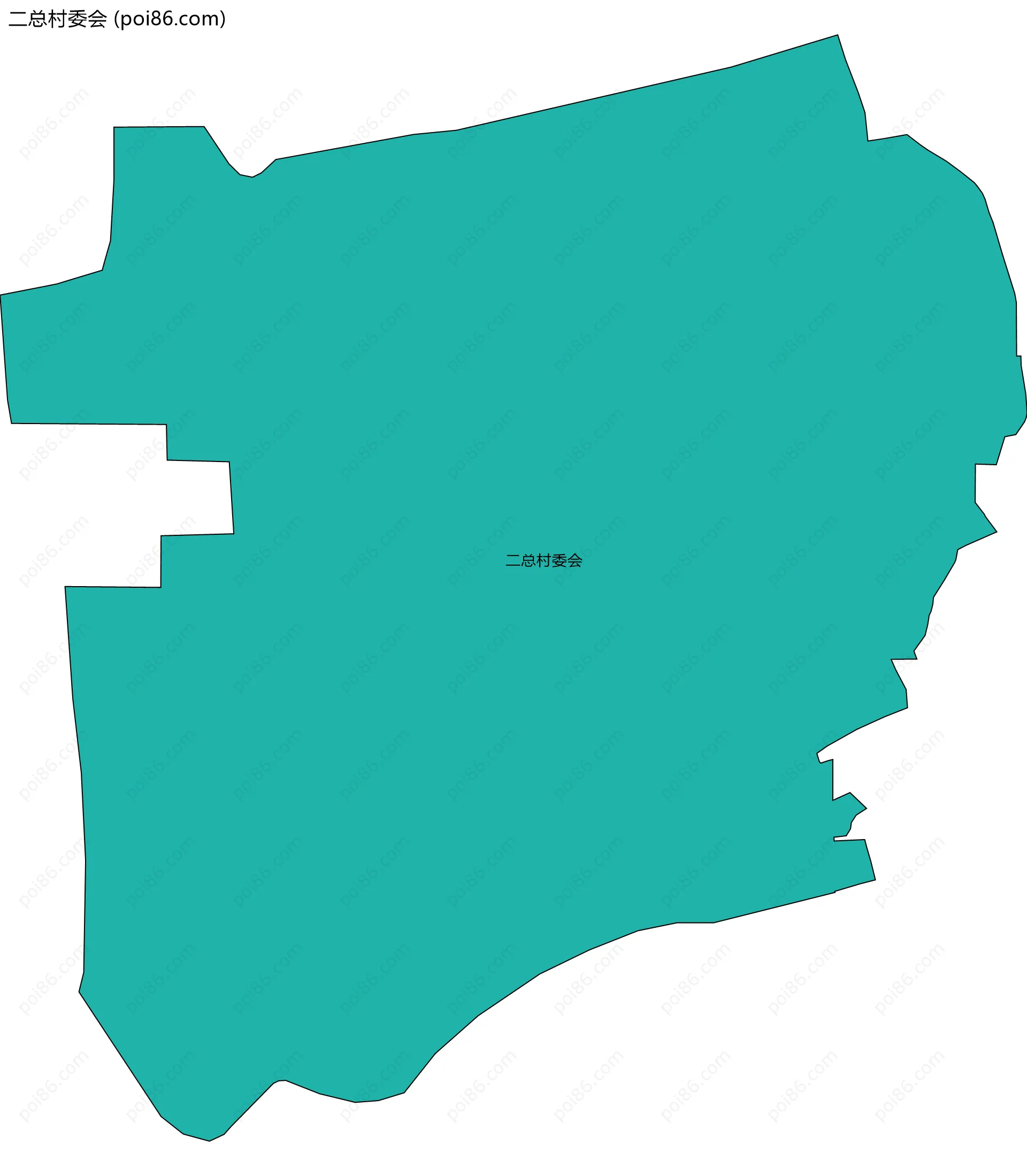 二总村委会边界地图
