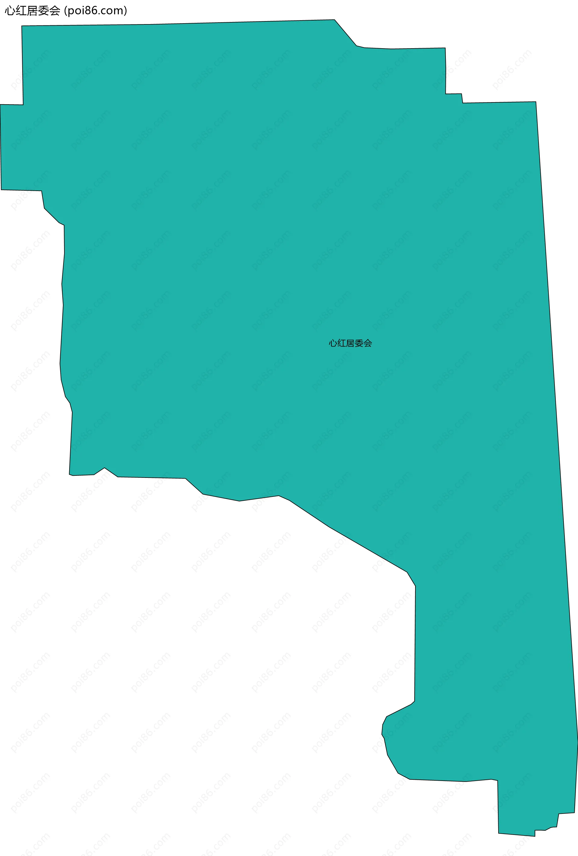 心红居委会边界地图