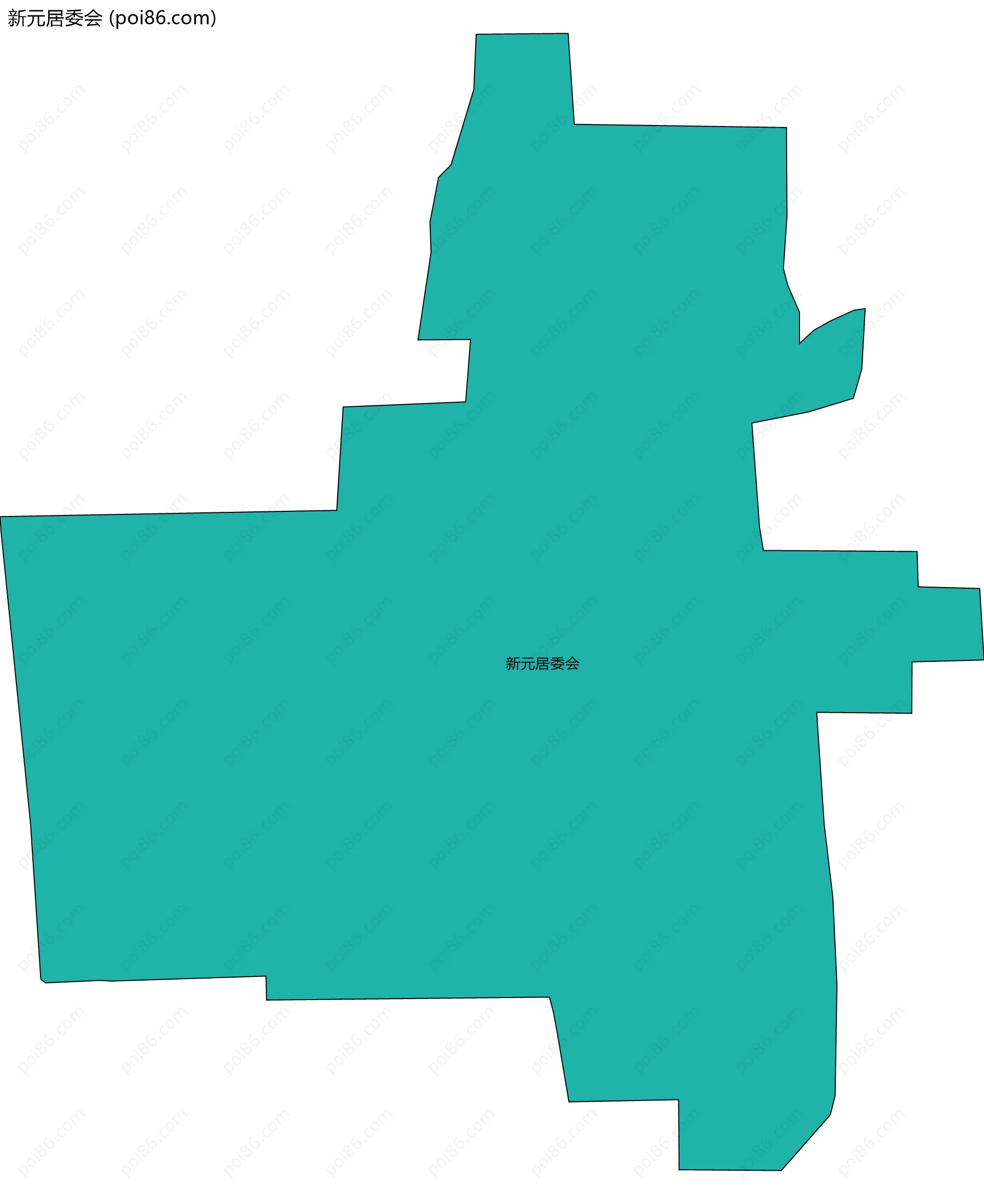 新元居委会边界地图