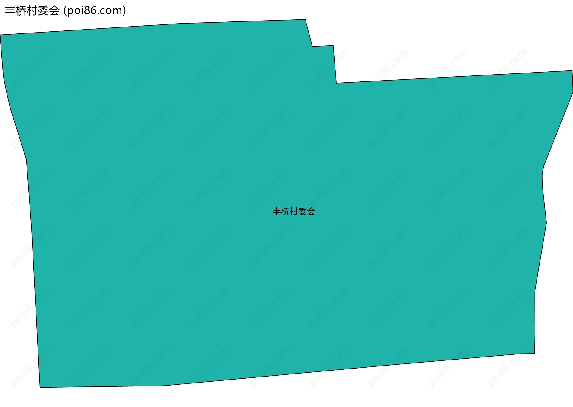 丰桥村委会边界地图