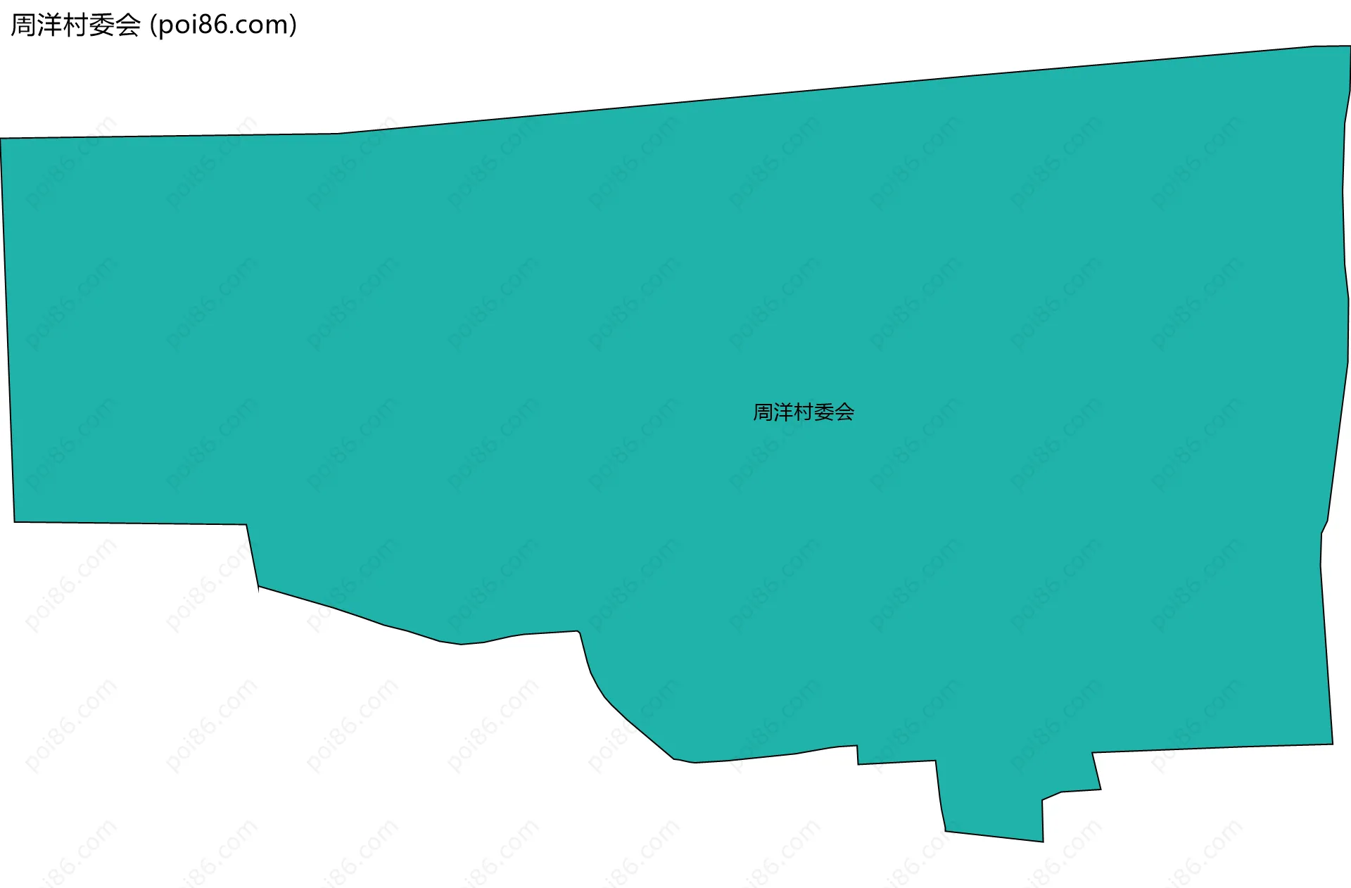 周洋村委会边界地图