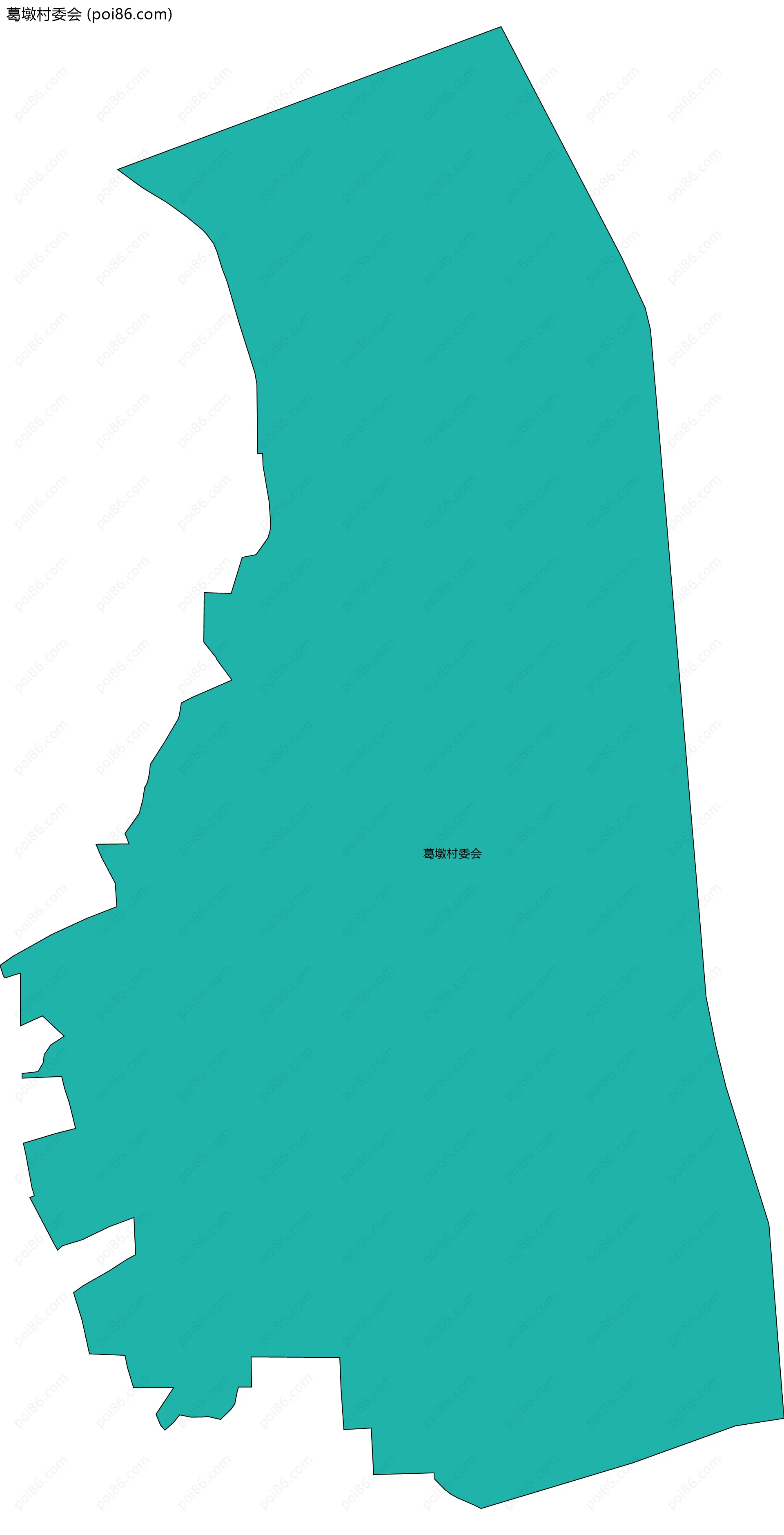 葛墩村委会边界地图