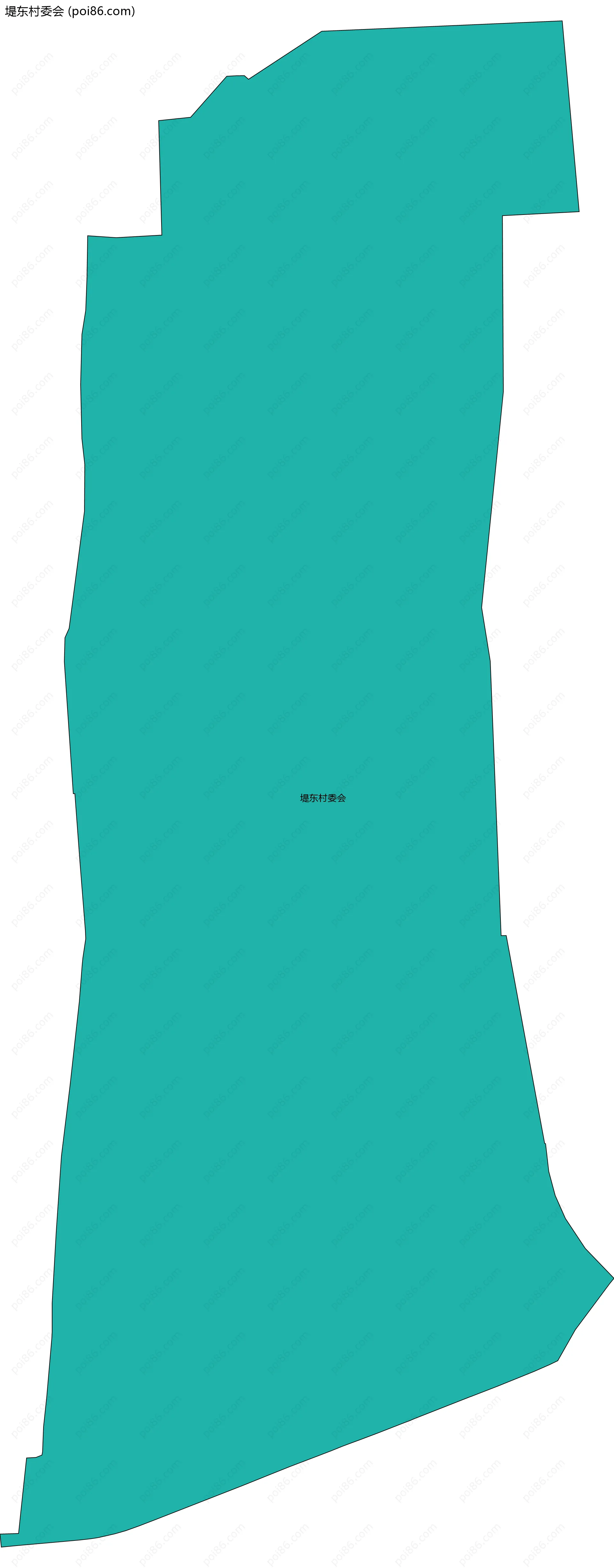 堤东村委会边界地图